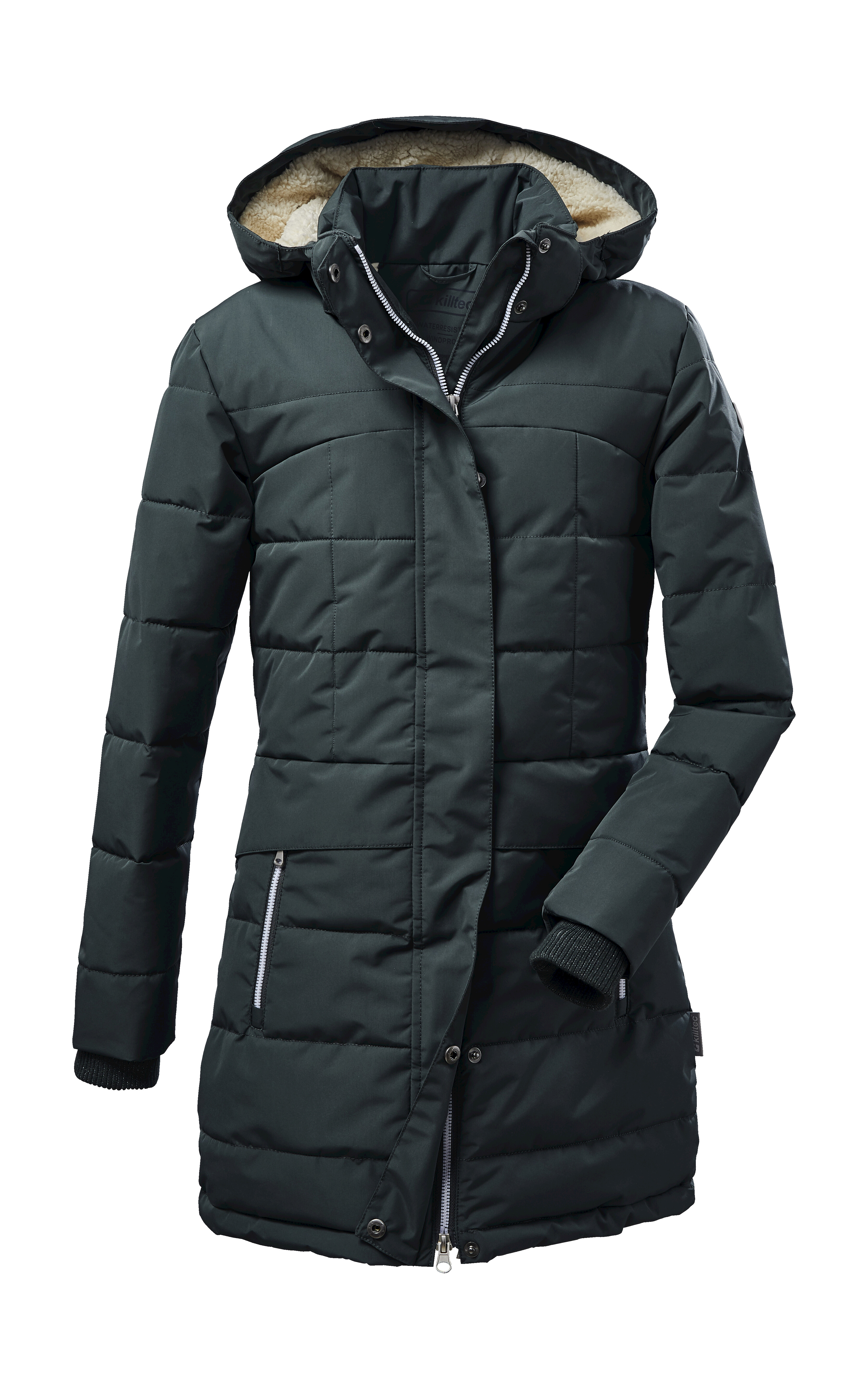 Killtec Mädchen Steppmantel »KOW 12 GRLS QLTD CT« Steppmantel: 10.000 mm Wassersäule in blau, Größe 152