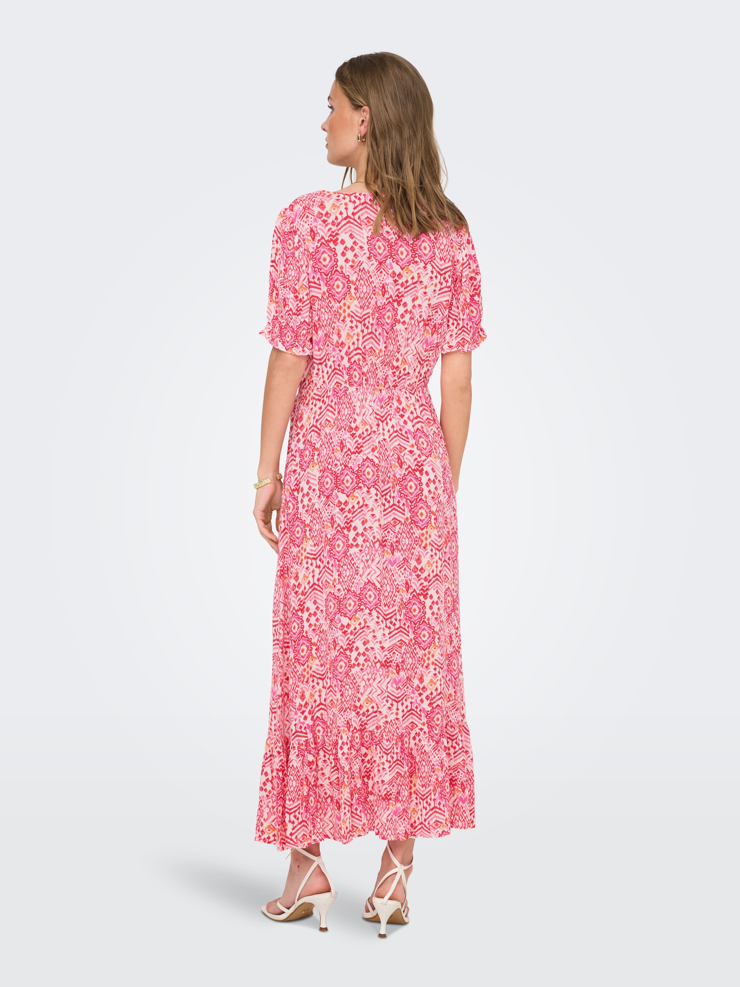 ONLY Maxikleid »ONLCHIANTI S/S LONG DRESS WVN NOOS« Viskose, regular fit