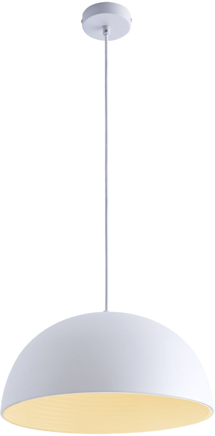 Paco Home Pendelleuchte »SAWYER«, 1 flammig, Leuchtmittel E27 | ohne Leuchtmittel, Hängelampe Esszimmer Küchenlampe Hängend 1,5m Textilkabel Ã˜40,5cm