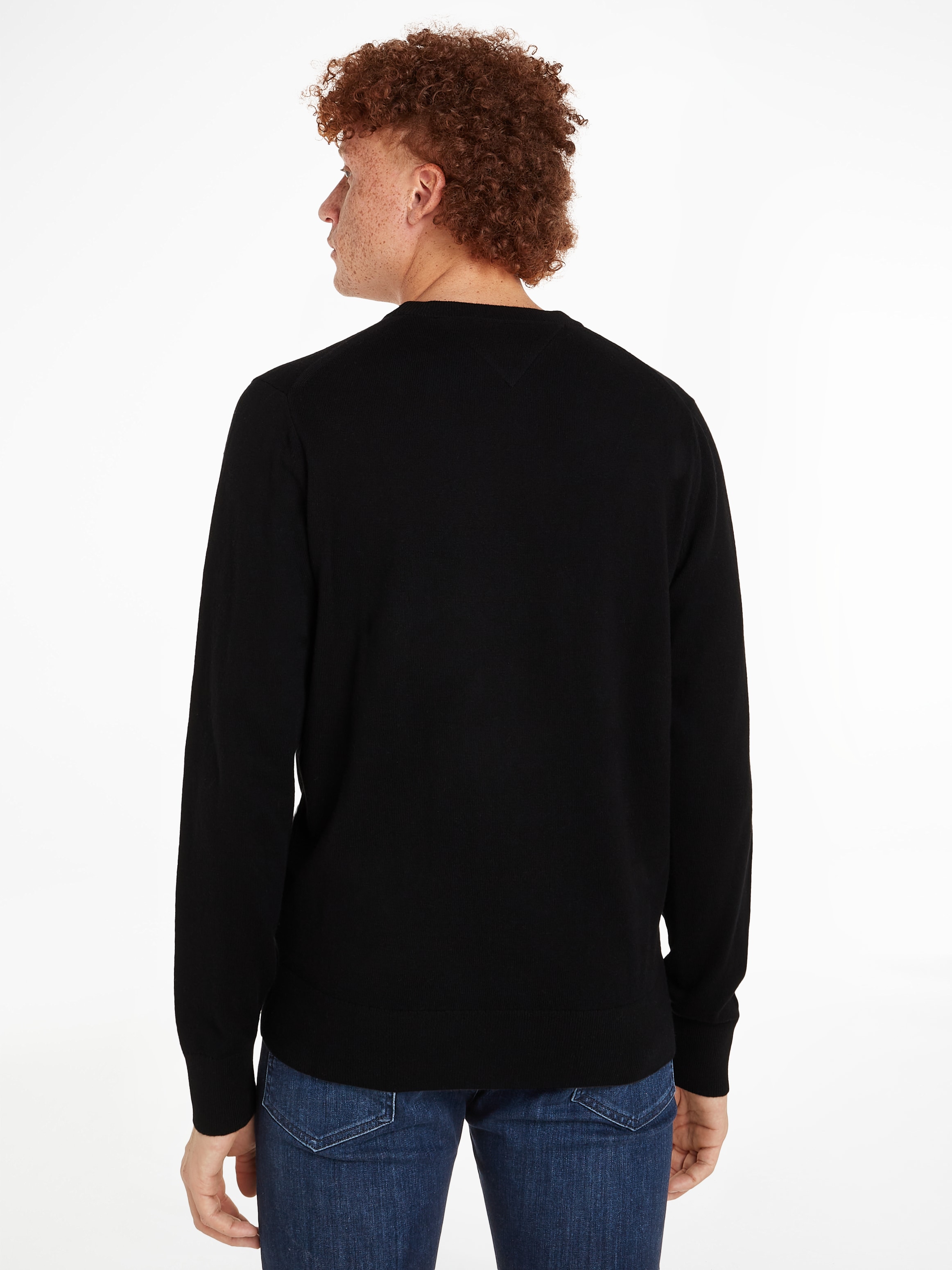 Tommy Hilfiger Rundhalspullover »PIMA ORG CTN CASHMERE CREW NECK«