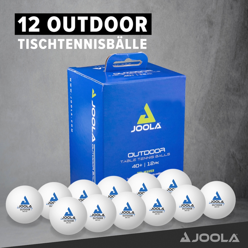 Joola Tischtennisball »Outdoor Ball«, (Packung, 12er-Pack)