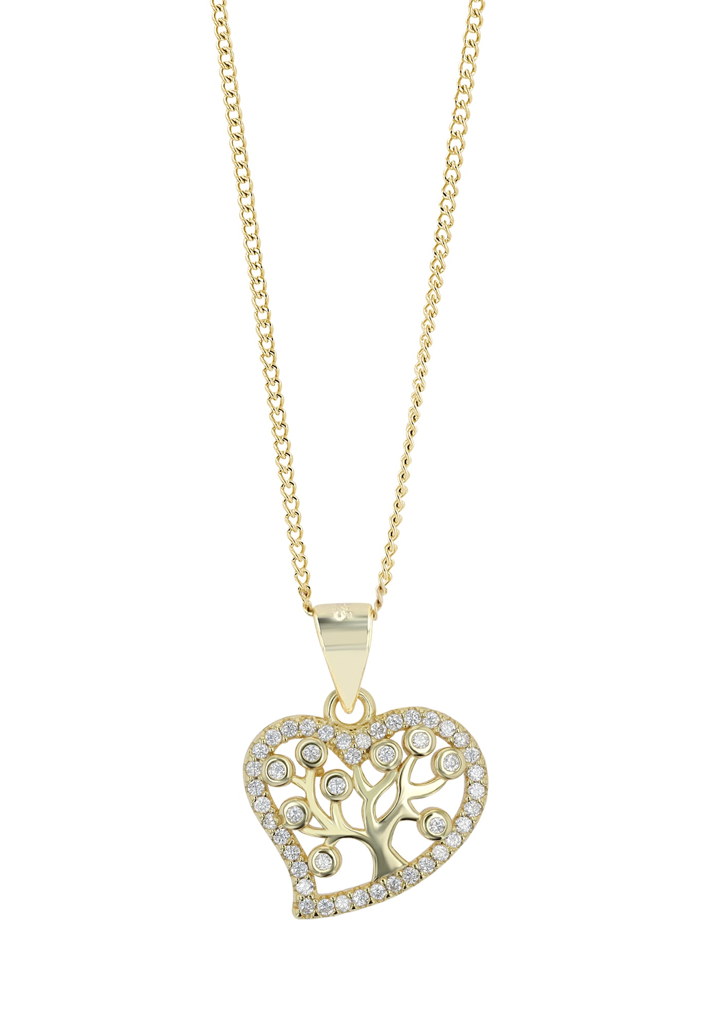 Adelia´s Herzanhänger »Damen Anhänger ¿ Herzanhänger aus 925 Silber mit Zirkonia«