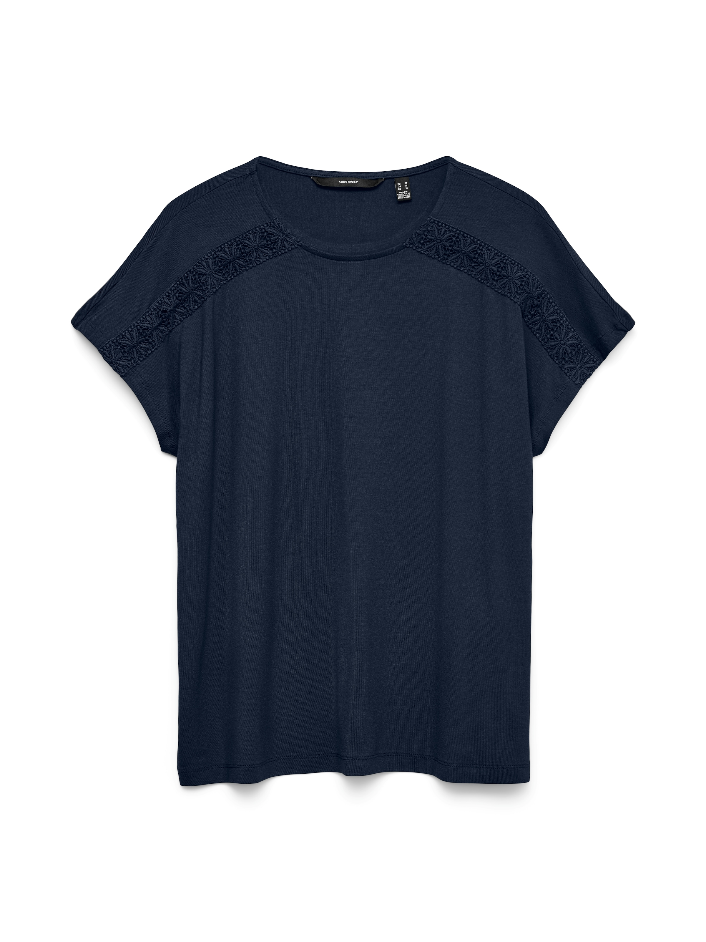 Vero Moda Kurzarmshirt »VMGINA SS O-NECK TOP JRS GA« Viskosemischung