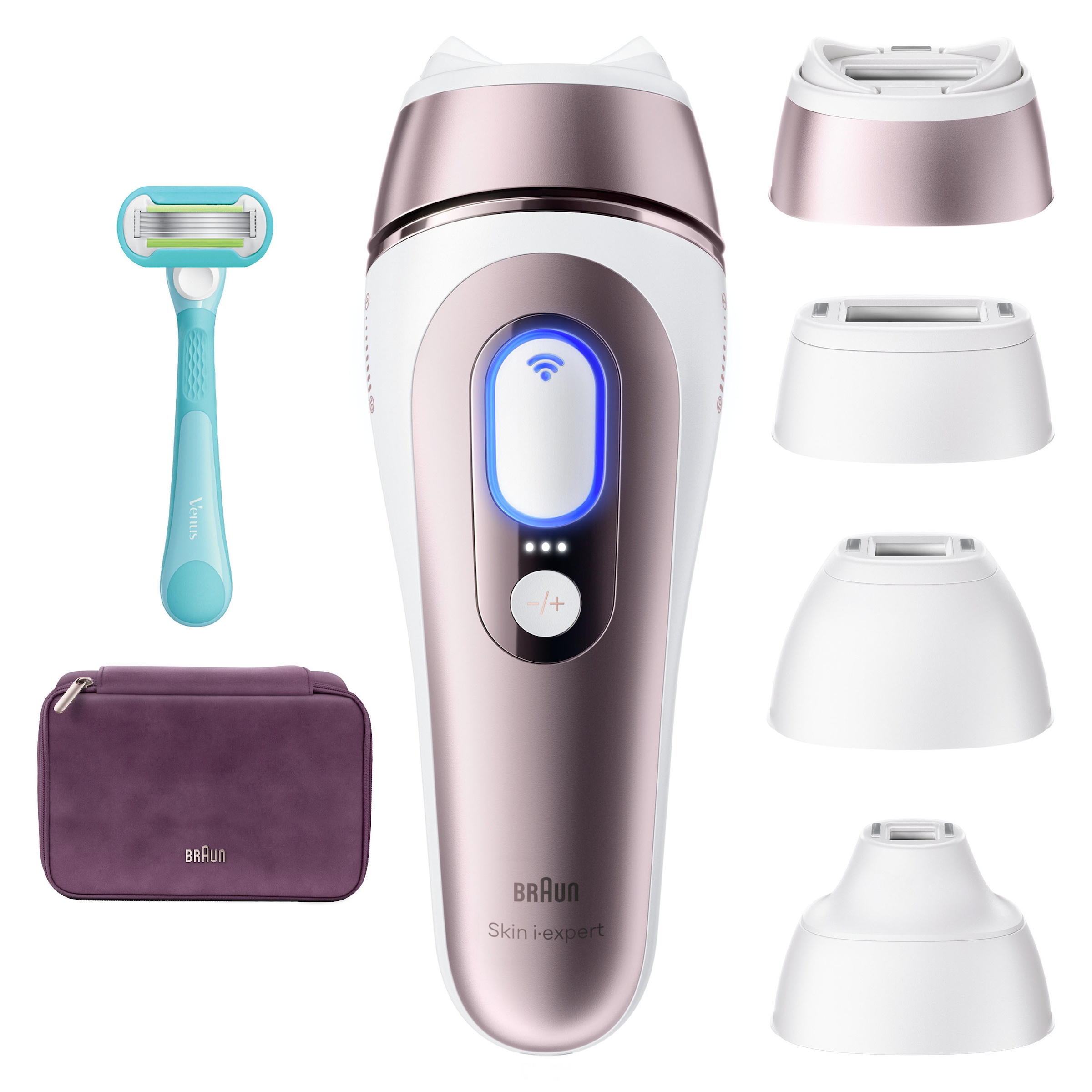 Braun IPL-Haarentferner »Braun Smart IPL Skin i·expert PL7431« 400.000 Lichtimpulse Laser-Haarentfernung für zu Hause, Dauerhafte Haarreduzierung