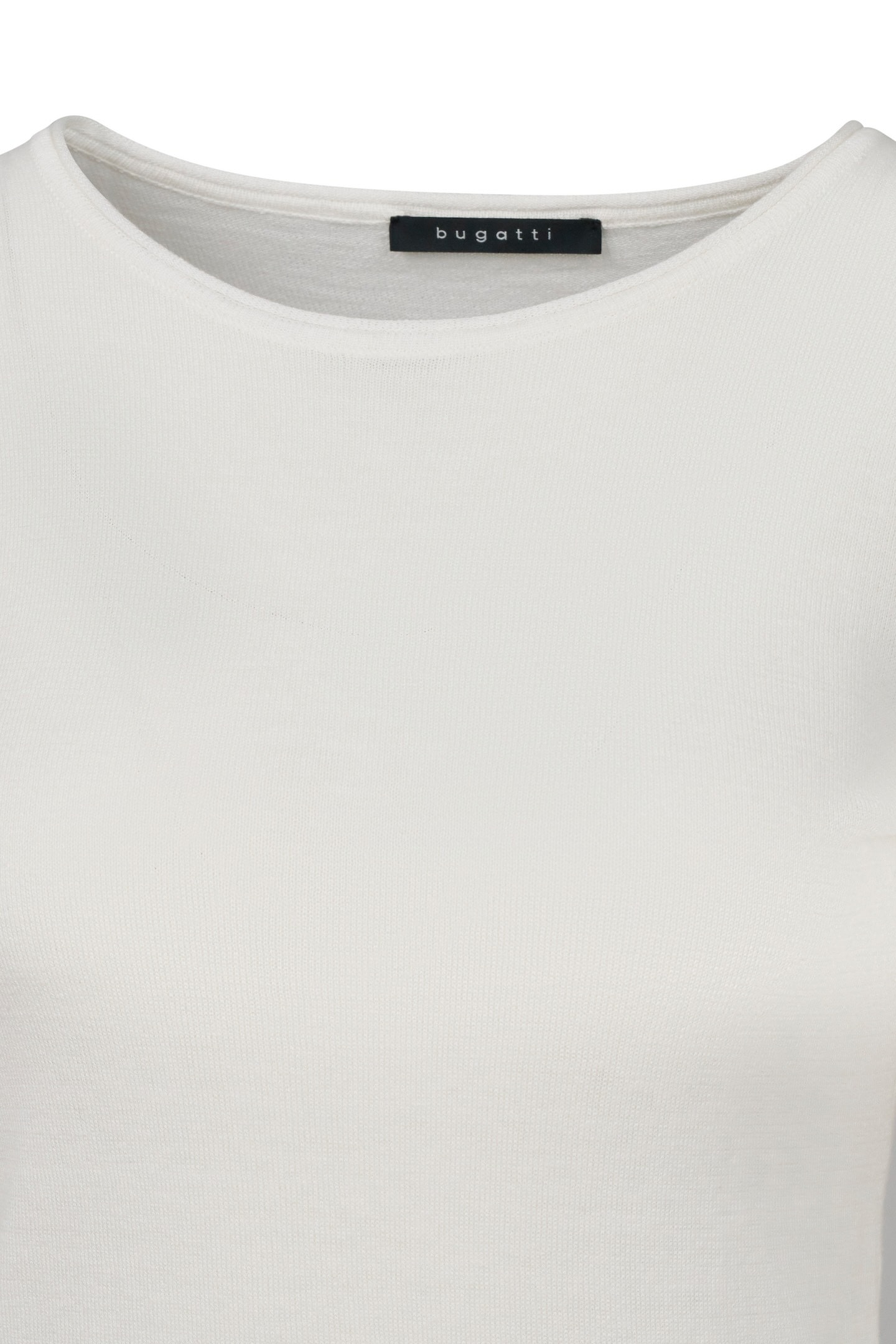 bugatti Langarmshirt, mit Rundhals & langem Arm