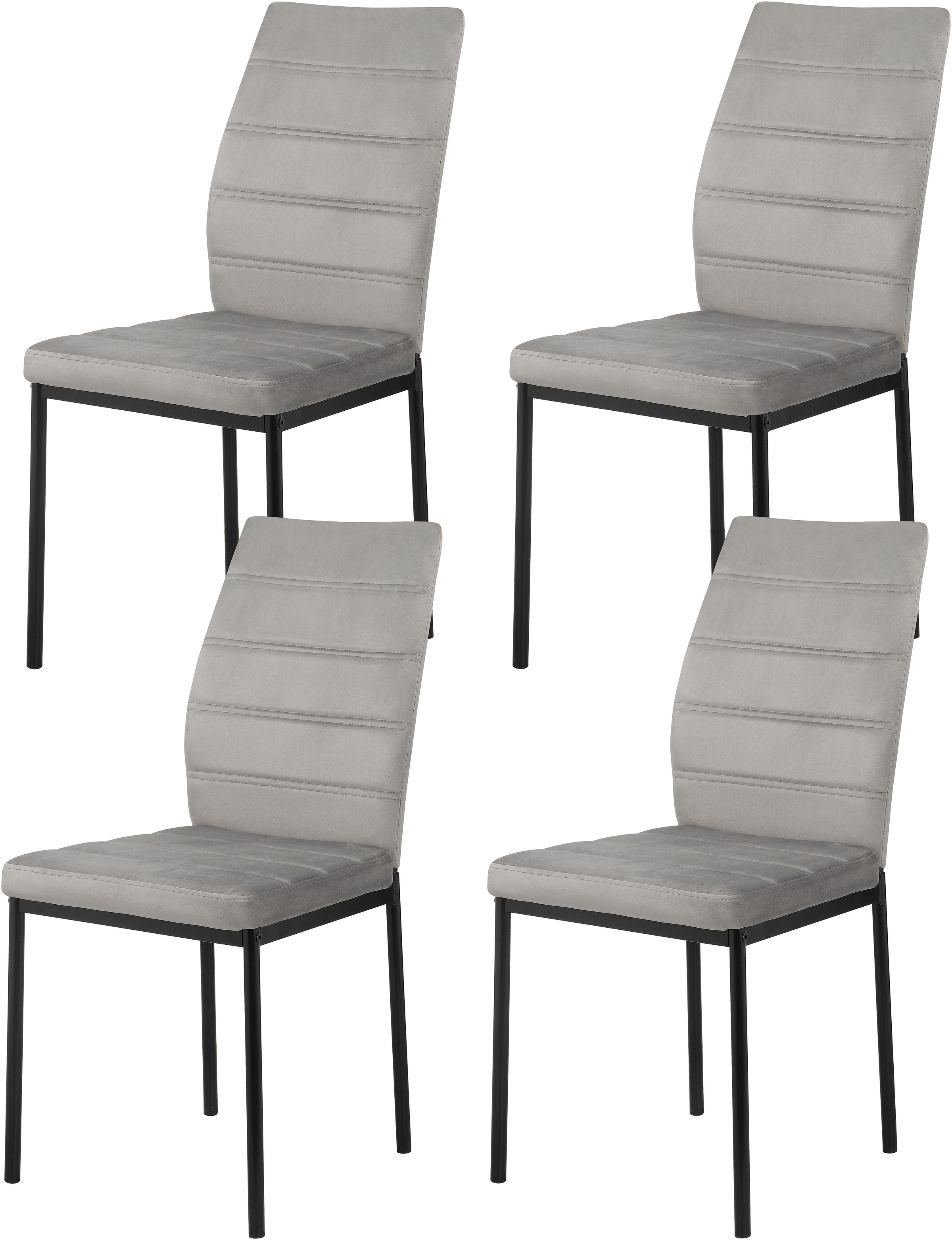 Inosign Esszimmerstuhl »Cresswelle in grau, Größe B/H/T: 45 cm x 93,5 cm x 60 cm