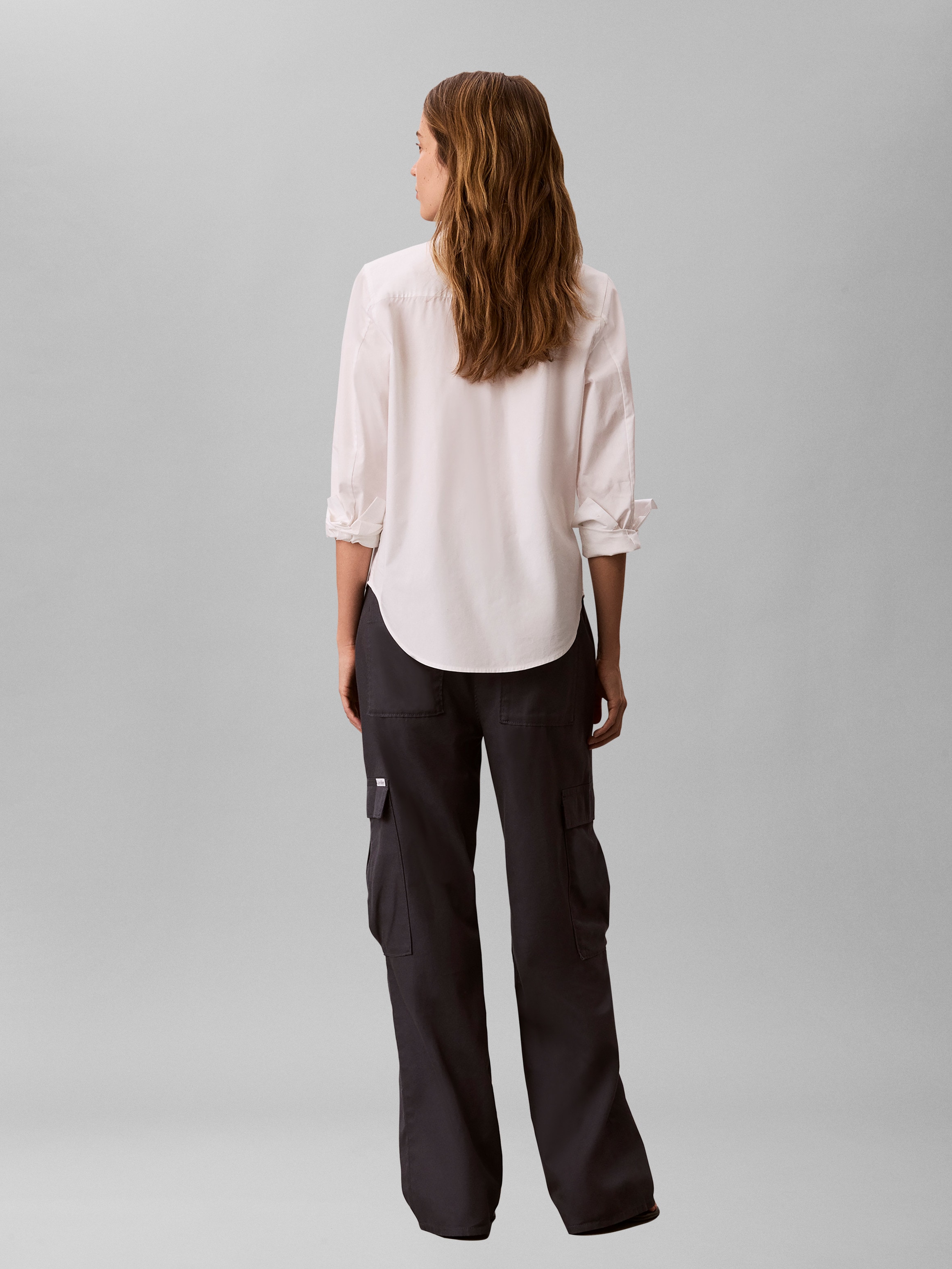 Calvin Klein Jeans Cargohose  Elastikbund, High Waist, Relaxed Fit, Cargotaschen