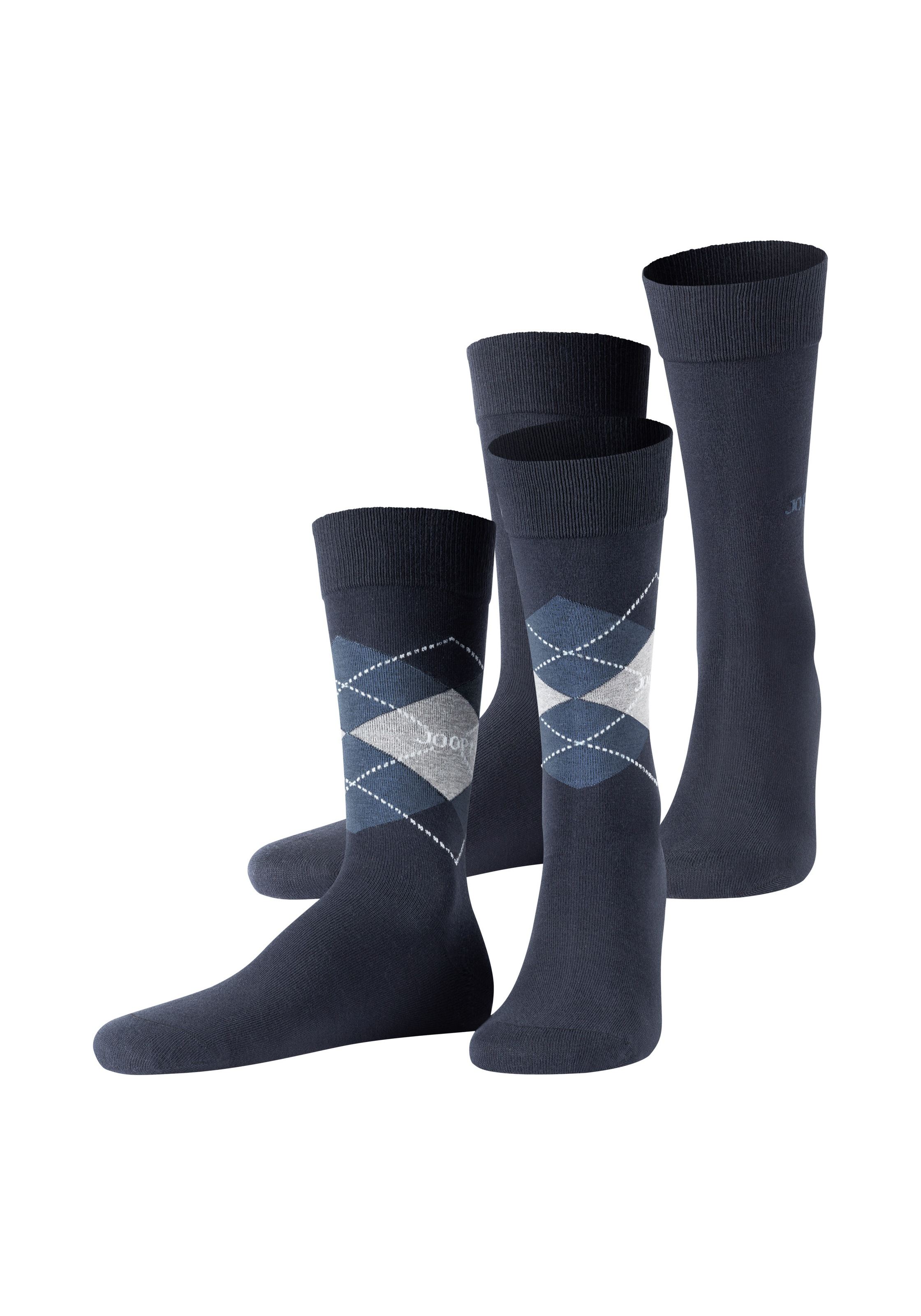 JOOP! Socken »premium essentials« 2 Paar,  Premium Qualität, verstärkte Ferse, verstärkte Zehen, Argyle Design