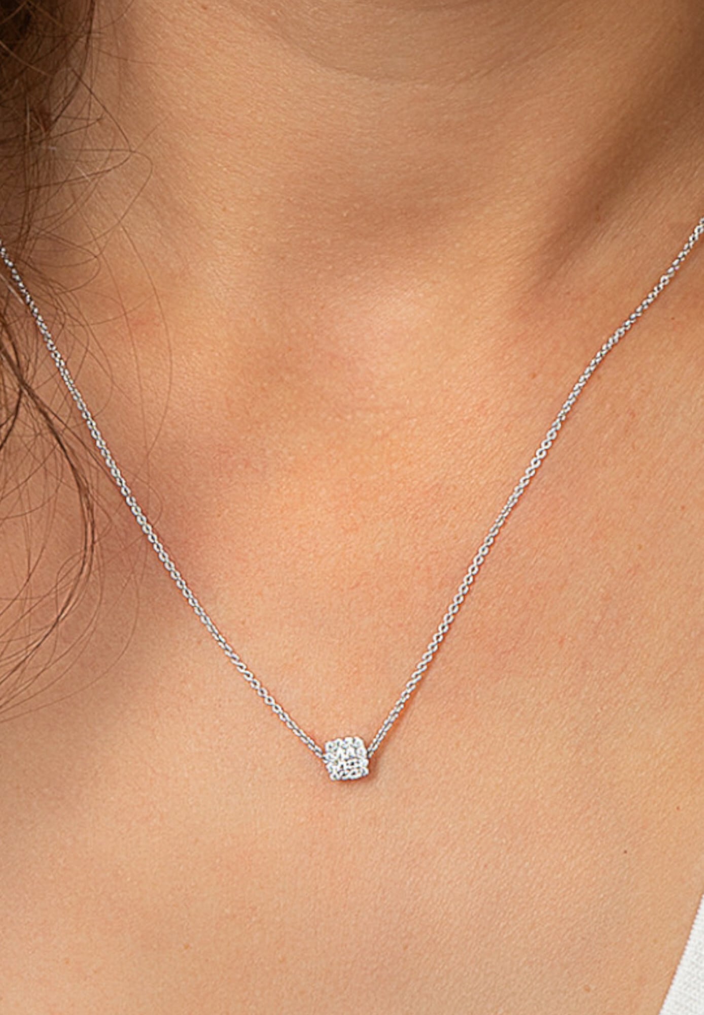 ONE ELEMENT Silberkette »Zirkonia Halskette aus 925 Silber  45 cm«