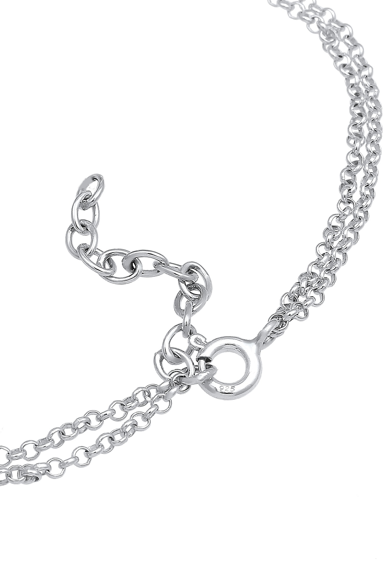 Elli Armkette »Armband Layer Herz 925 Sterling Silber«