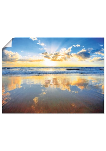 Wandbild »Sonnenaufgang über dem Ozean«, Himmel, (1 St.), als Alubild, Outdoorbild,...