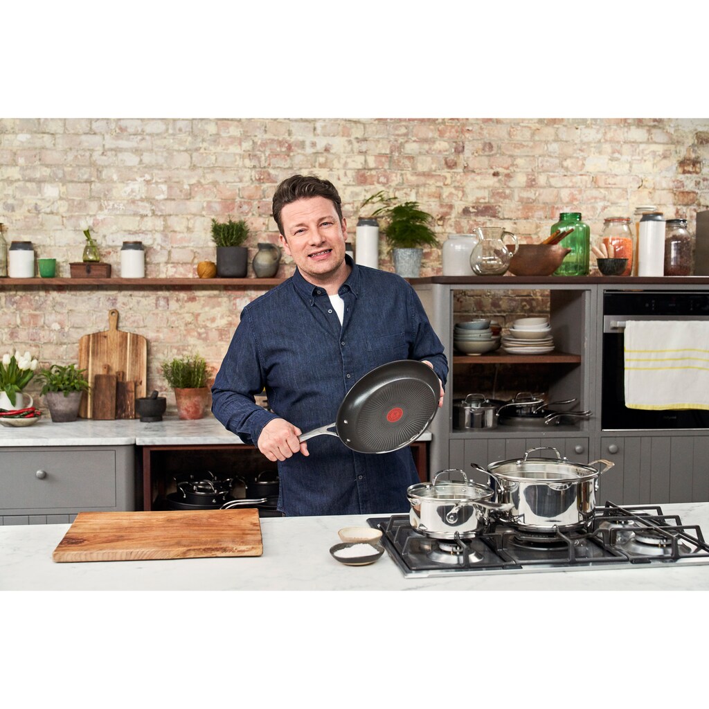 Tefal Bratpfanne »Jamie Oliver Cook's Direct«, Edelstahl, (1 tlg.)