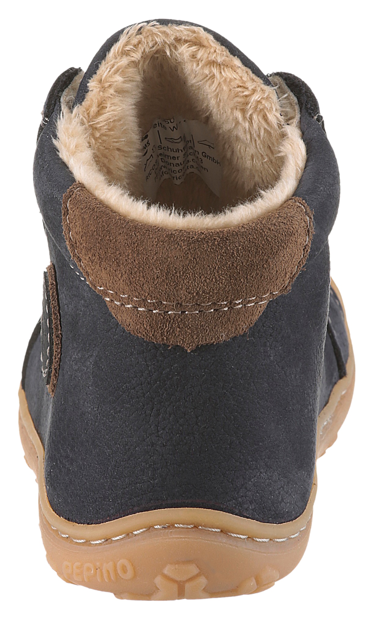 PEPINO by RICOSTA Lauflernschuh »Georgie WMS: weit«, Winterschuh mit Weiten-Meßsystem, Größenschablone zum Download