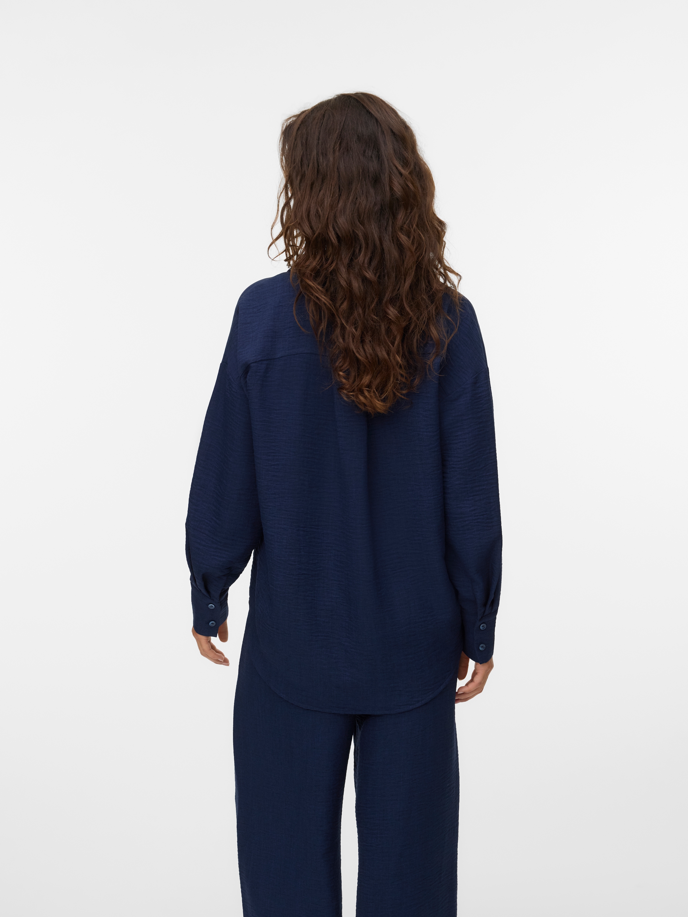 Vero Moda Langarmbluse »VMMELANEY QUEENY LS SHIRT WVN NOOS«