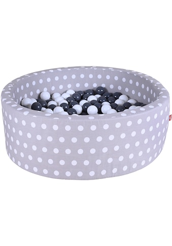 Bällebad »Soft, Grey White Dots«