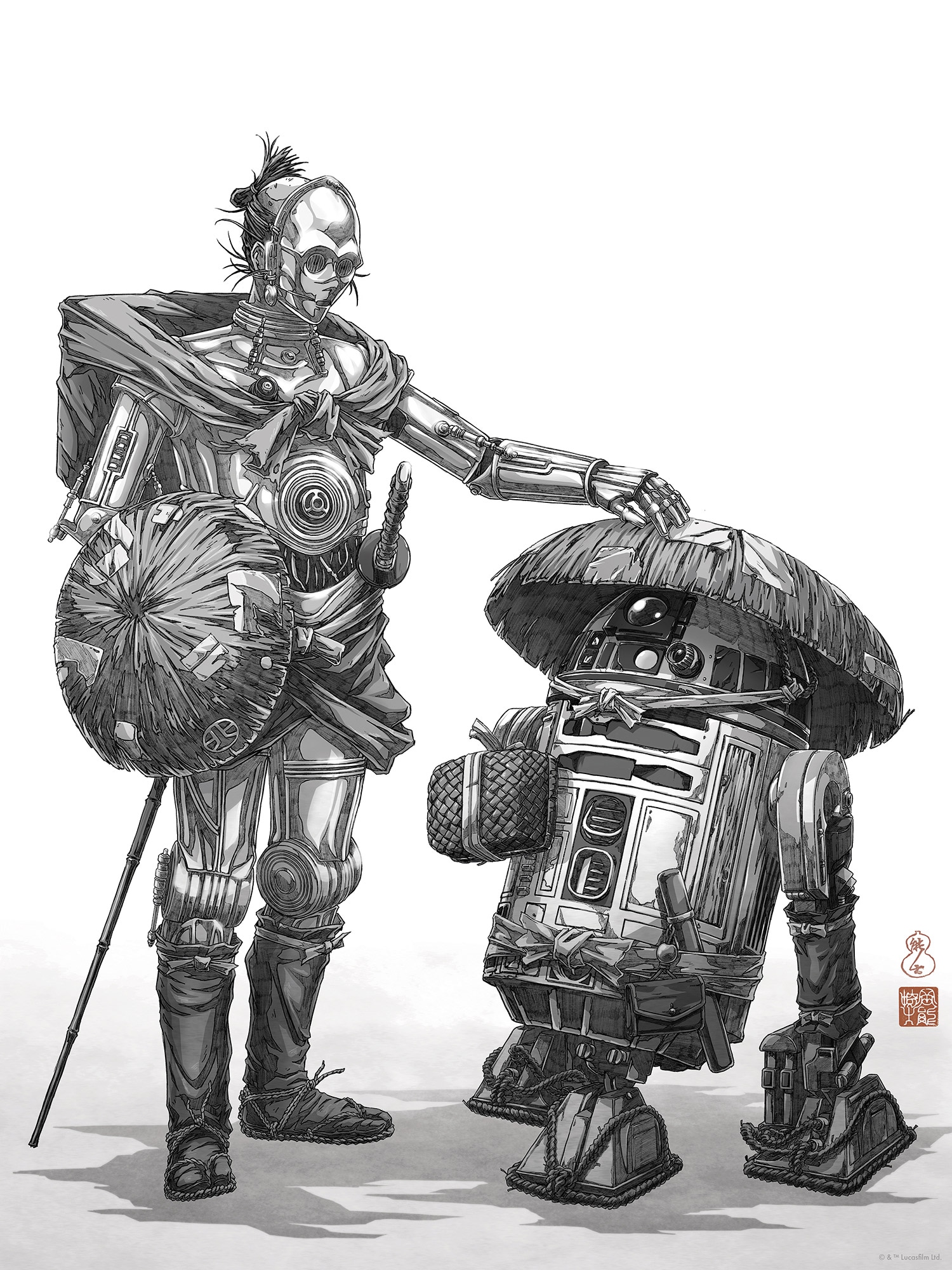Komar Wandbild »Star Wars Vision Samurai Droids«, Disney, (Set, 1 St.), 30 x 40 cm (Breite x Höhe) - Kinderzimmer, Dekoration