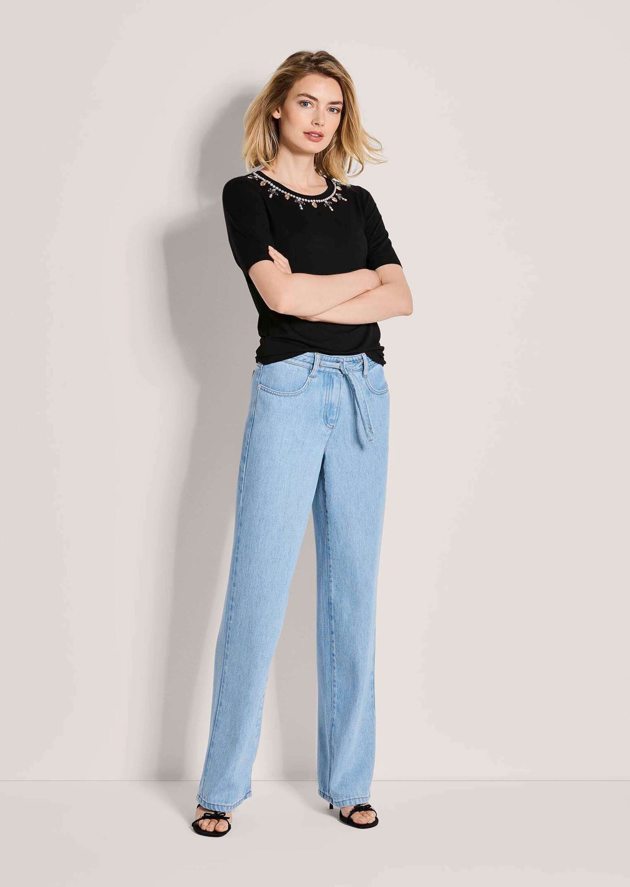 MADELEINE Regular-fit-Jeans »Jeans Sommerjeans mit Bindeband«