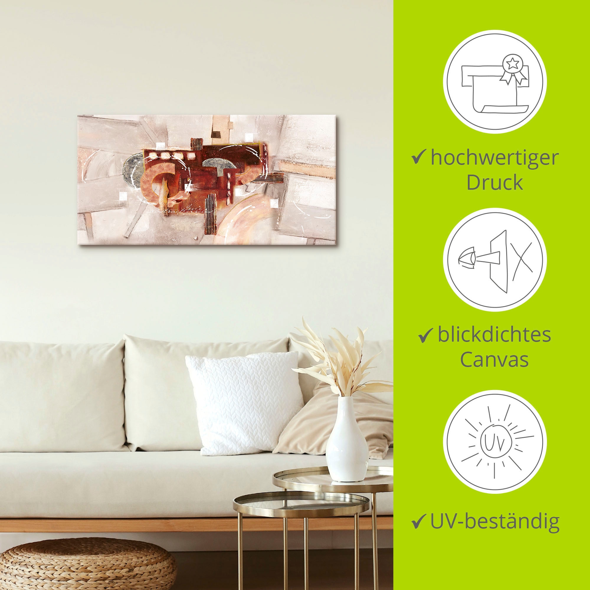 Artland Wandbild »Abstrakte Kreise«, Gegenstandslos, (1 St.), als Alubild, Outdoorbild, Leinwandbild in verschied. Größen
