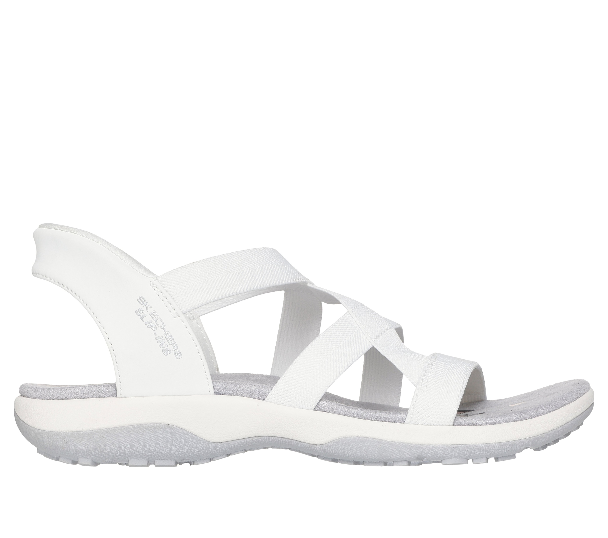 Skechers Sandale »REGGAE SLIM-STRETCH FLEX«  Flats, Trekking Sandale mit Slip-ins Funktion