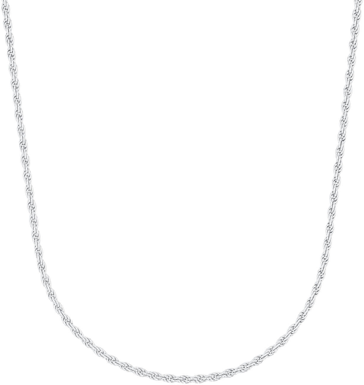 Amor Damen Collierkettchen »Kordelkettengliederung« in silberfarben, Größe Länge: 45 Breite: 2 mm
