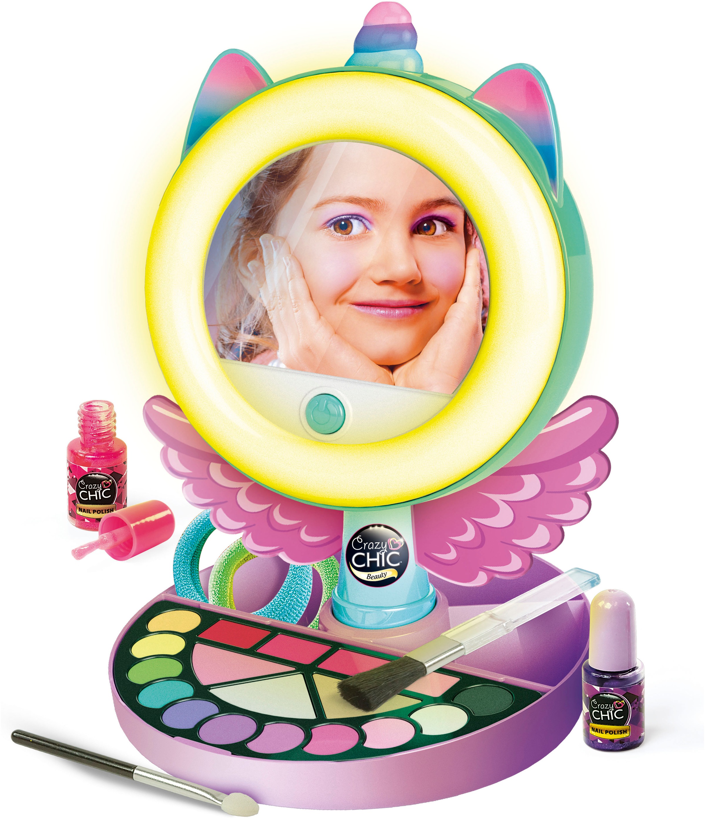 Clementoni® Kreativset »Crazy Chic, Make-up-Spiegel Deluxe«, Made in Europe