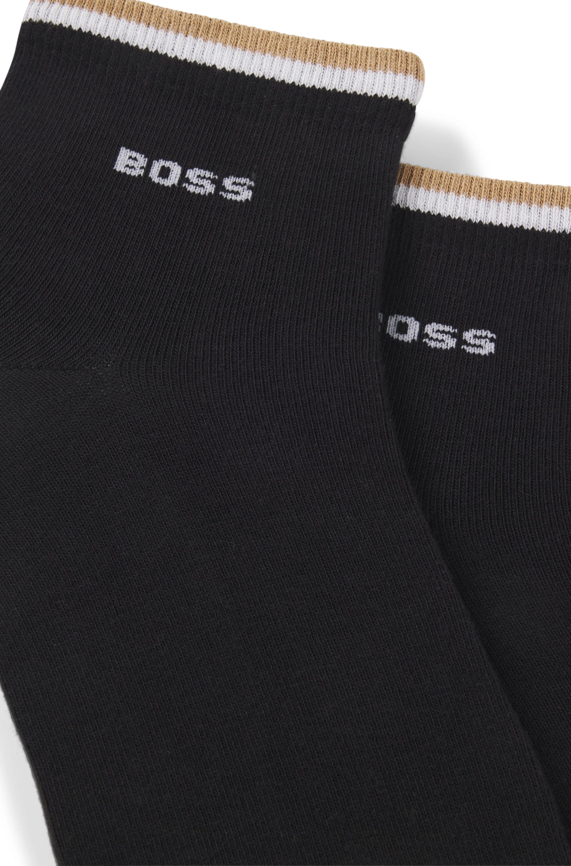 BOSS Freizeitsocken »2P SH Stripe CC« Packung, 2er, 2 Stk. tlg. mit BOSS Schriftzug