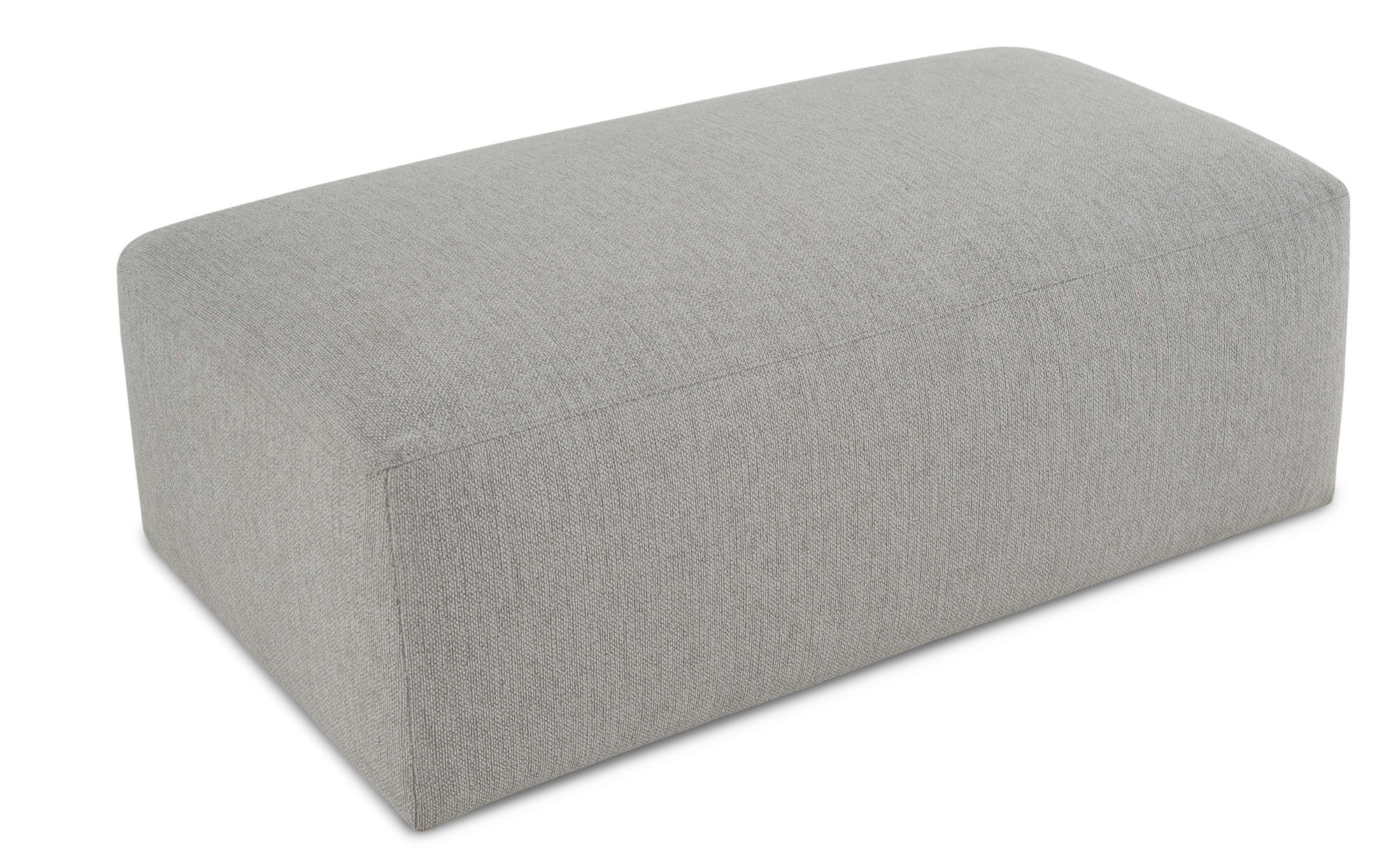 OTTO home Polsterhocker »Koa Pouf, Webstoff, Cord, Struktur, Chenille« Wellenunterfederung, weicher Lounge-Sitzkomfort