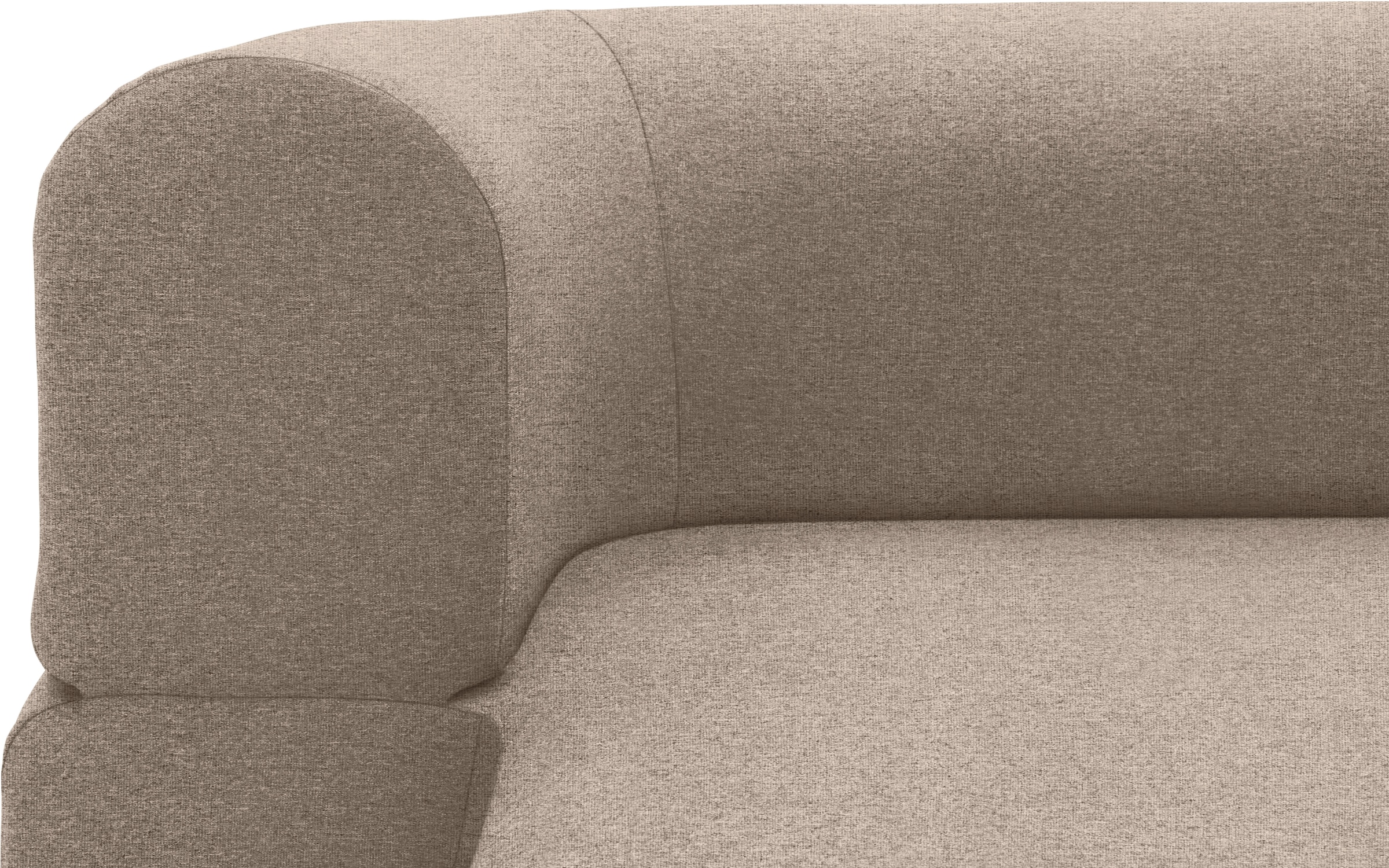INOSIGN Schlafsofa »Denair oval Federkern, Bettsofa, organisches Design. Breite 208cm«, 2-Sitzer durch Klappen verwandeln in eine Liegefläche