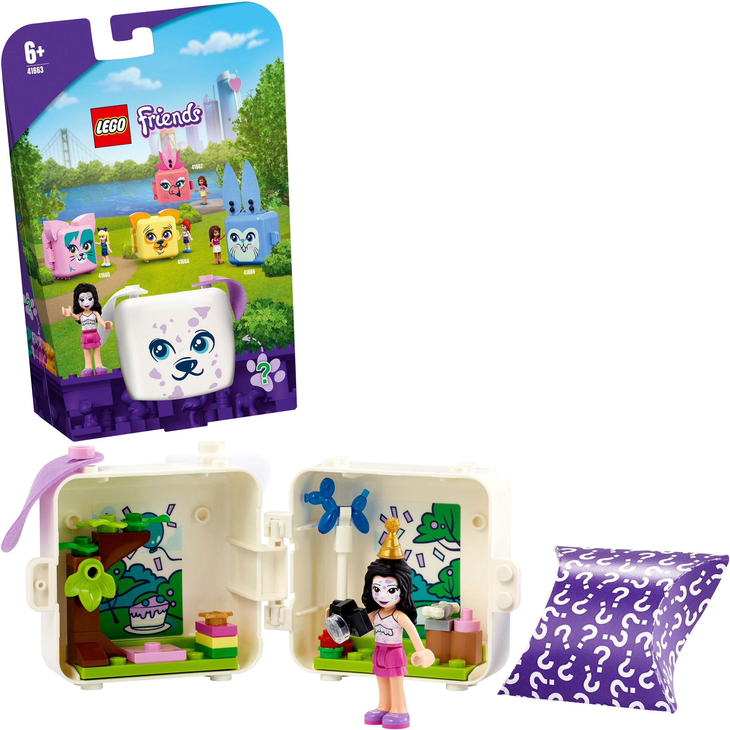 LEGO® Konstruktionsspielsteine »Emmas Dalmatiner-Würfel (41663), LEGO® Friends«, (41 St.), Made in Europe