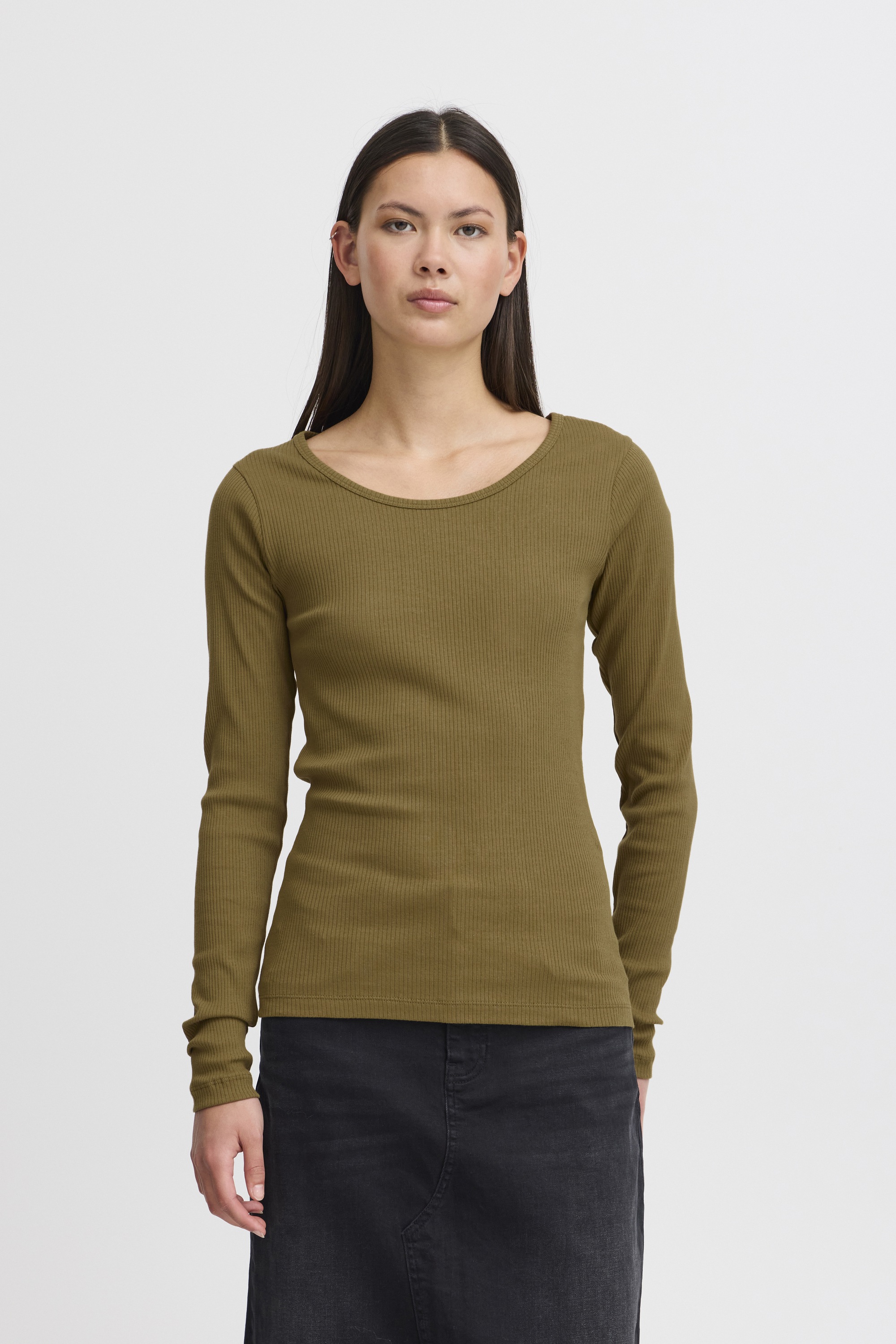Ichi Sweatshirt »Langarmshirt IHPALMER RIB LS«