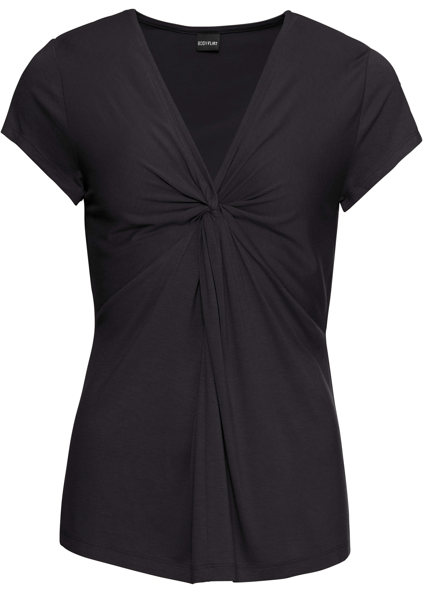 bonprix T-Shirt mit modischem Knoten-Detail