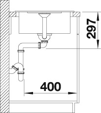 Blanco Granitspüle »METRA 45 S Compact« aus SILGRANIT®