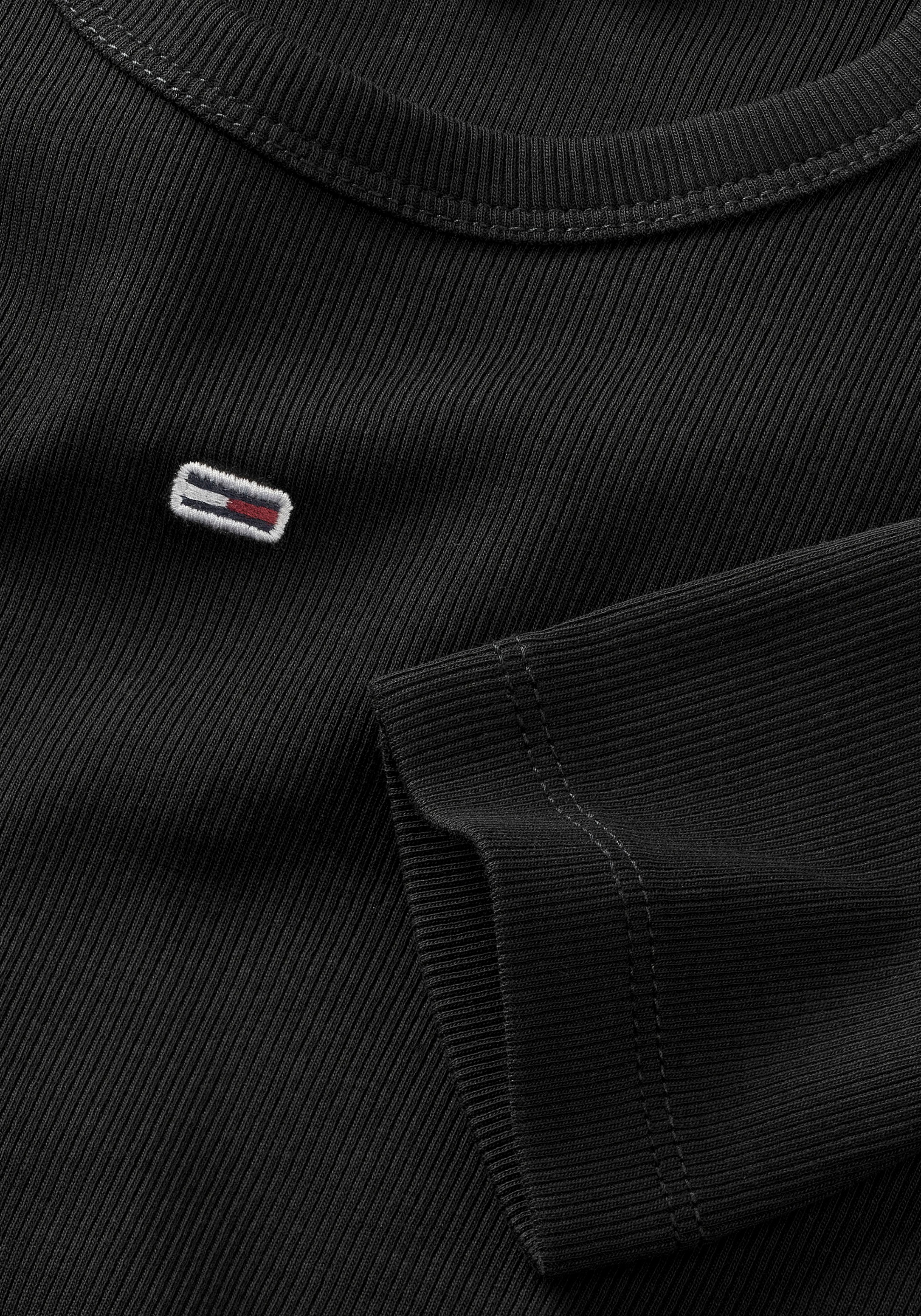 Tommy Jeans Langarmshirt »TJW SLIM ESSENTIAL RIB LS«, mit Logostickerei