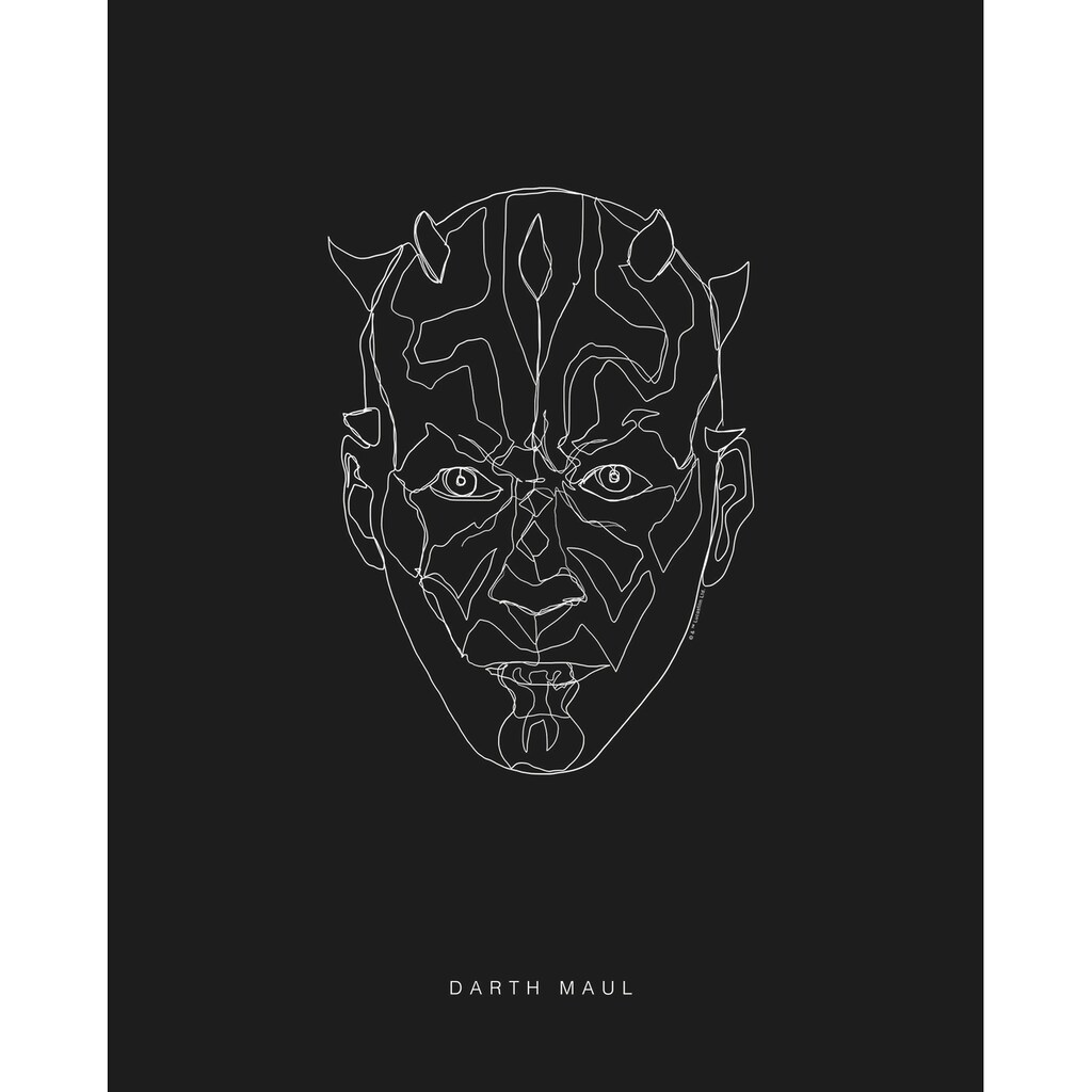 Komar Poster »Star Wars Lines Dark Side Maul«, Star Wars, (1 St.)