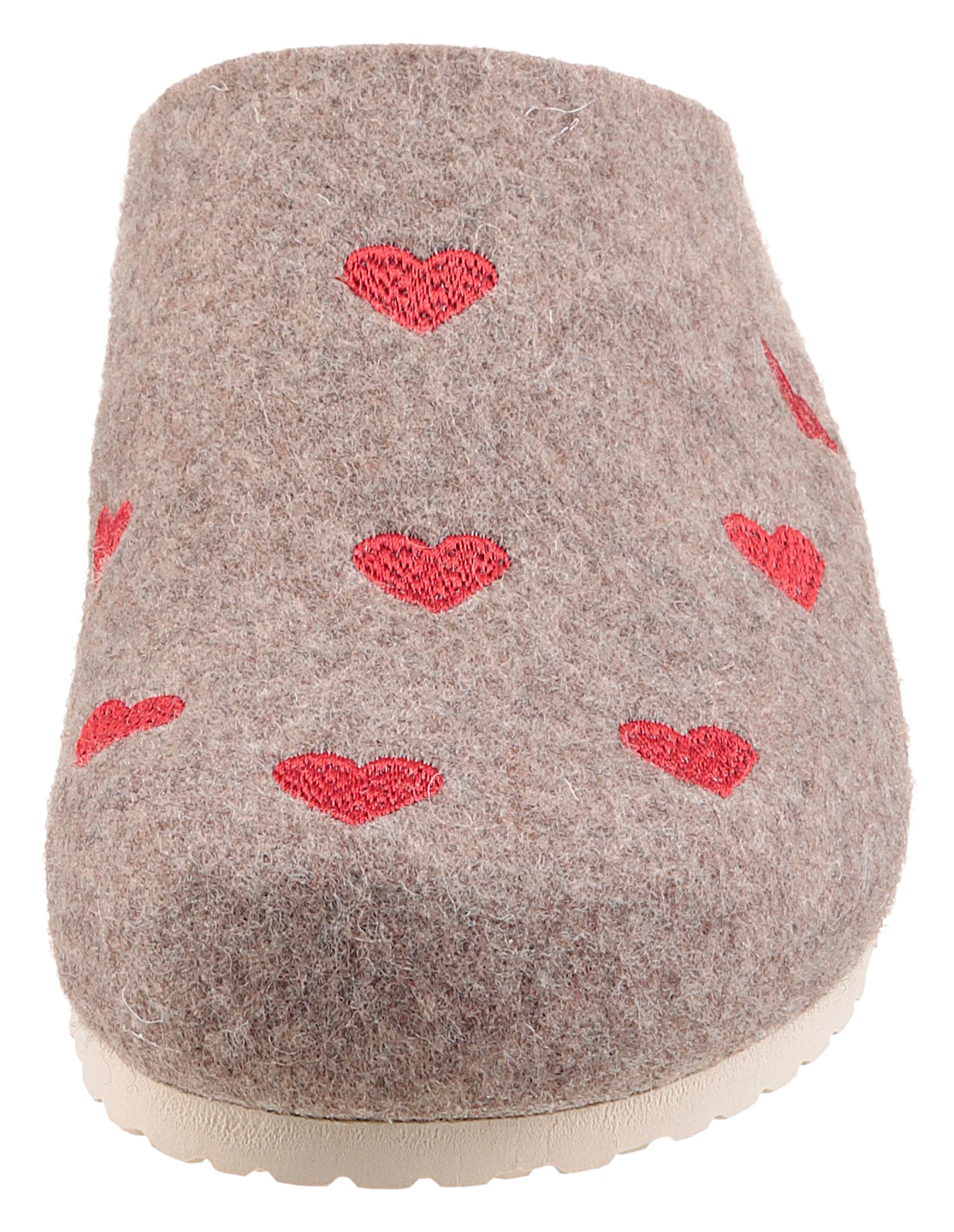 BIO Life Clog, Hausschuh, Homeslipper mit Herzchen-Stickerei - NEUE KOLLEKTION
