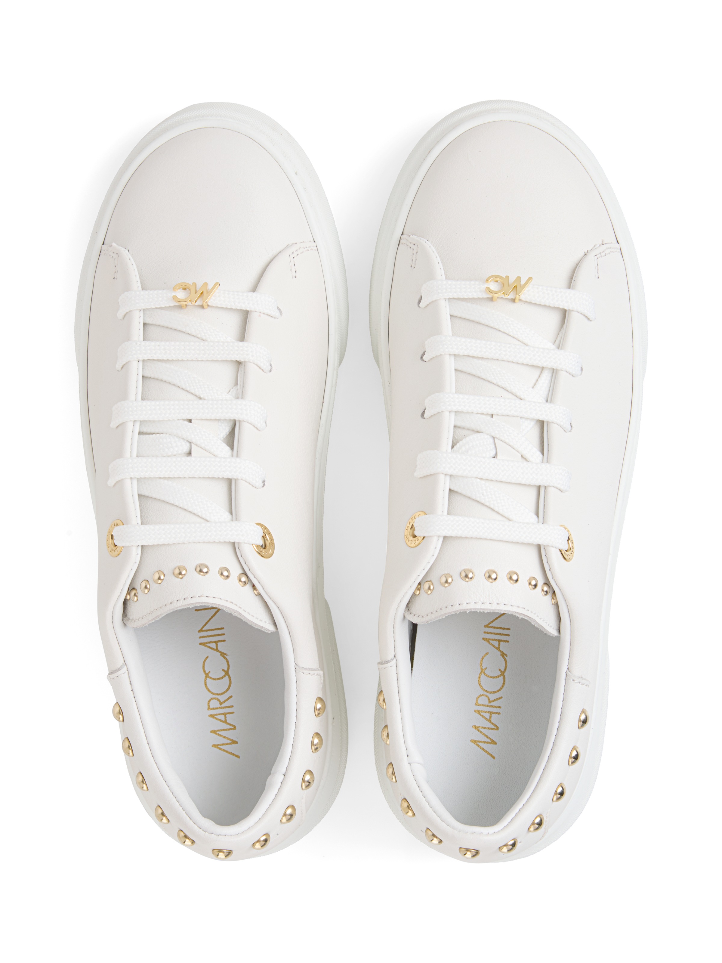 Marc Cain Plateausneaker »Collections«  Schnürer, Halbschuh, Freizeitschuh mit Nieten verziert