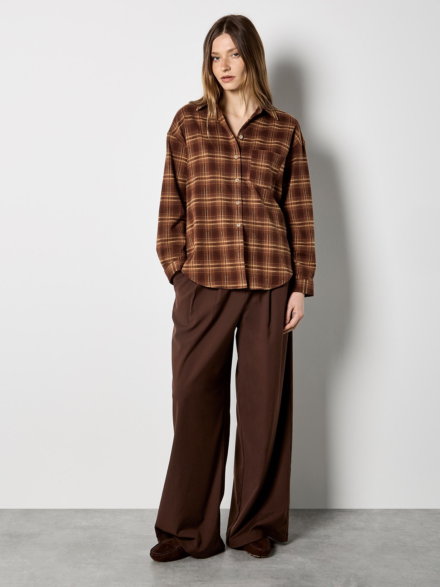 Apricot Karobluse »Apricot Seil-Detail-Boyfriend-Hemd«