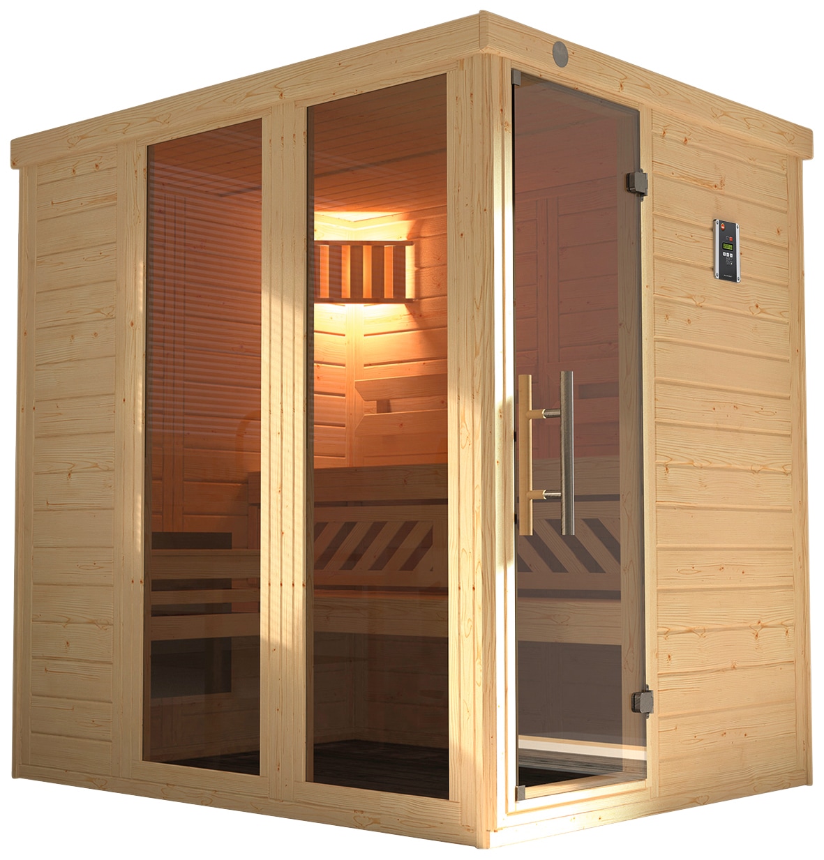 weka Sauna »Kemi Panorama« 7,5 kW Bio-Ofen mit ext. Steuerung