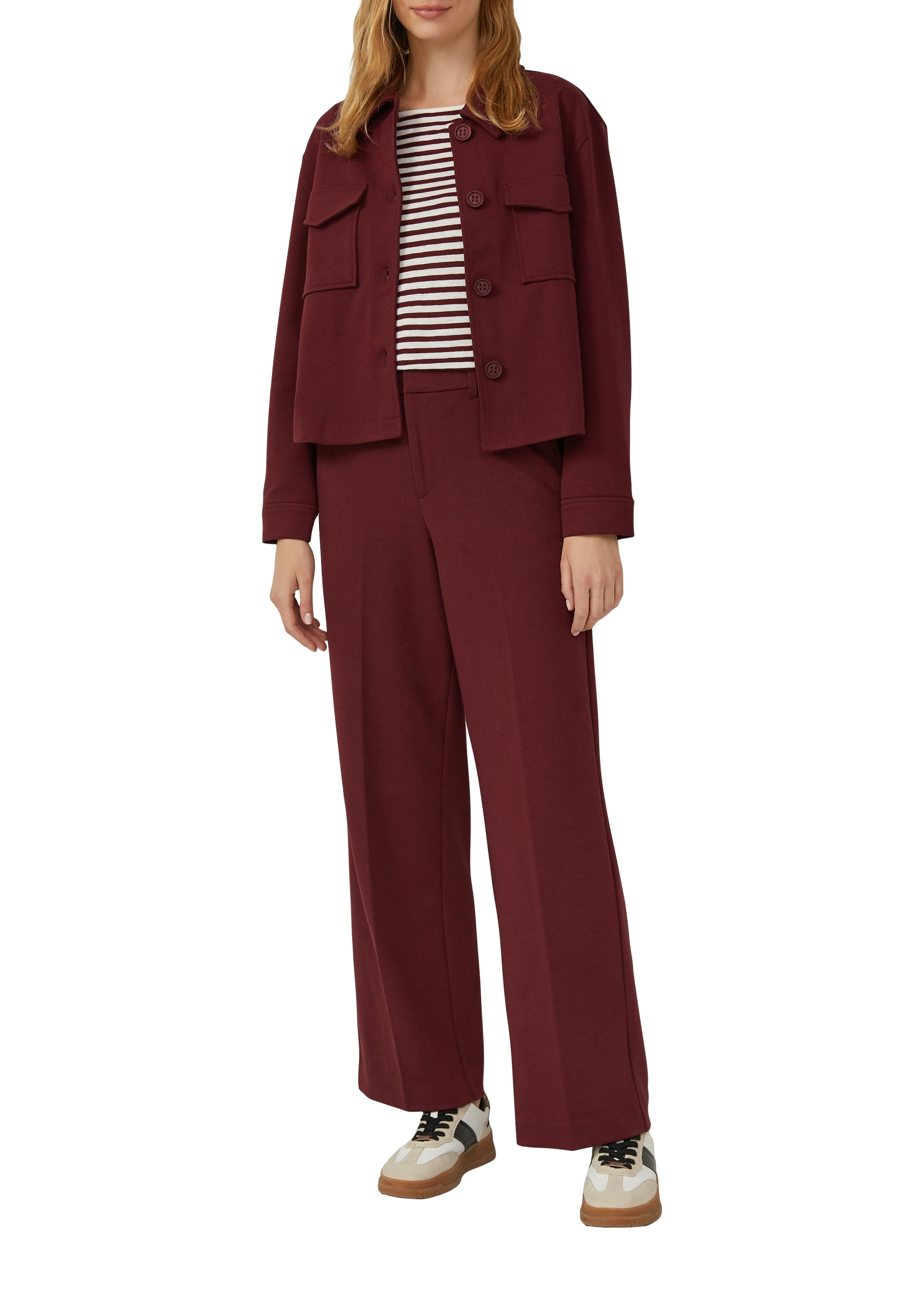 s.Oliver Jerseyhose, aus Struktur-Jersey