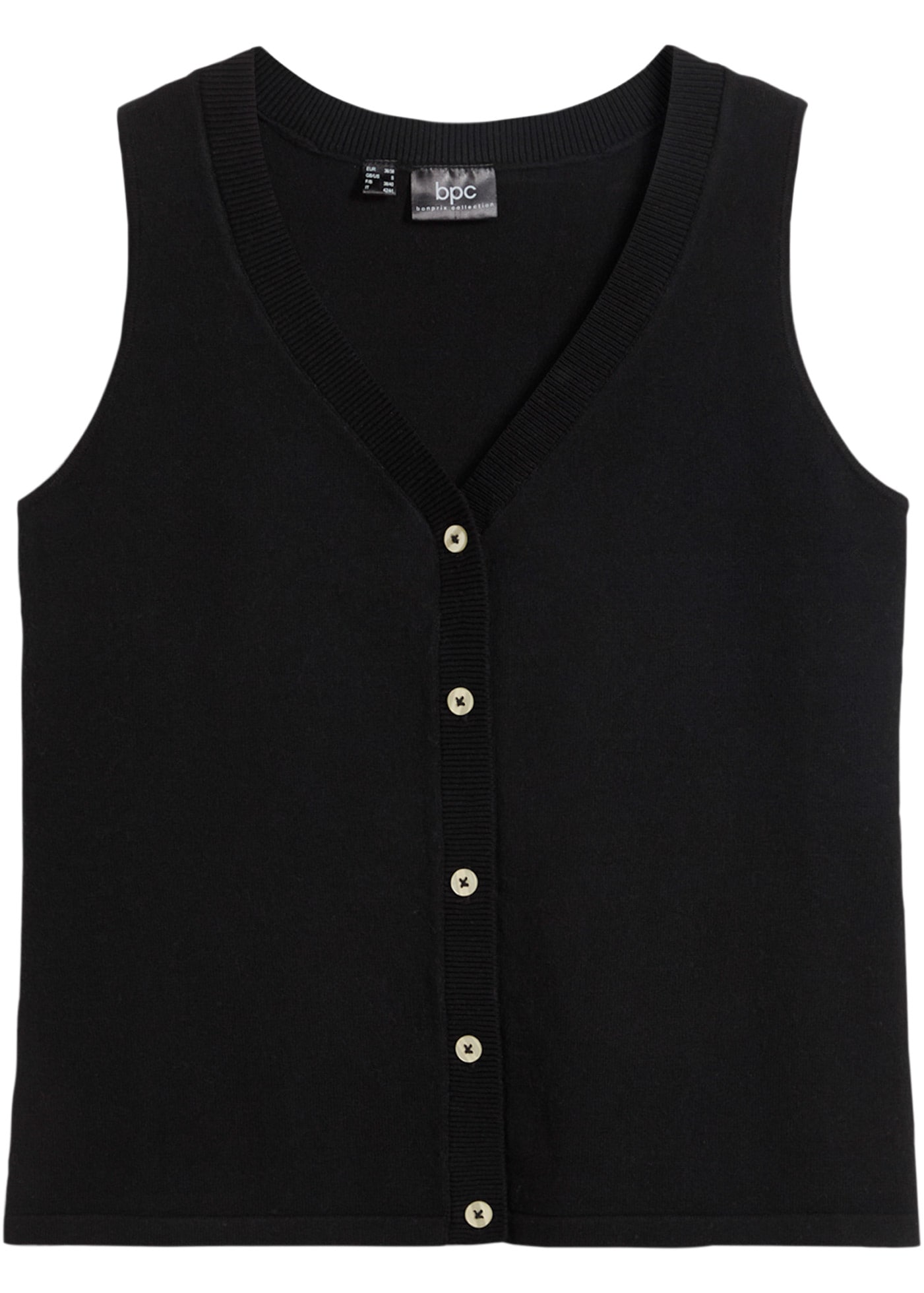 bonprix Strickweste »Feinstrick-Weste mit Knöpfen«, Feinstrick-Weste mit Knöpfen
