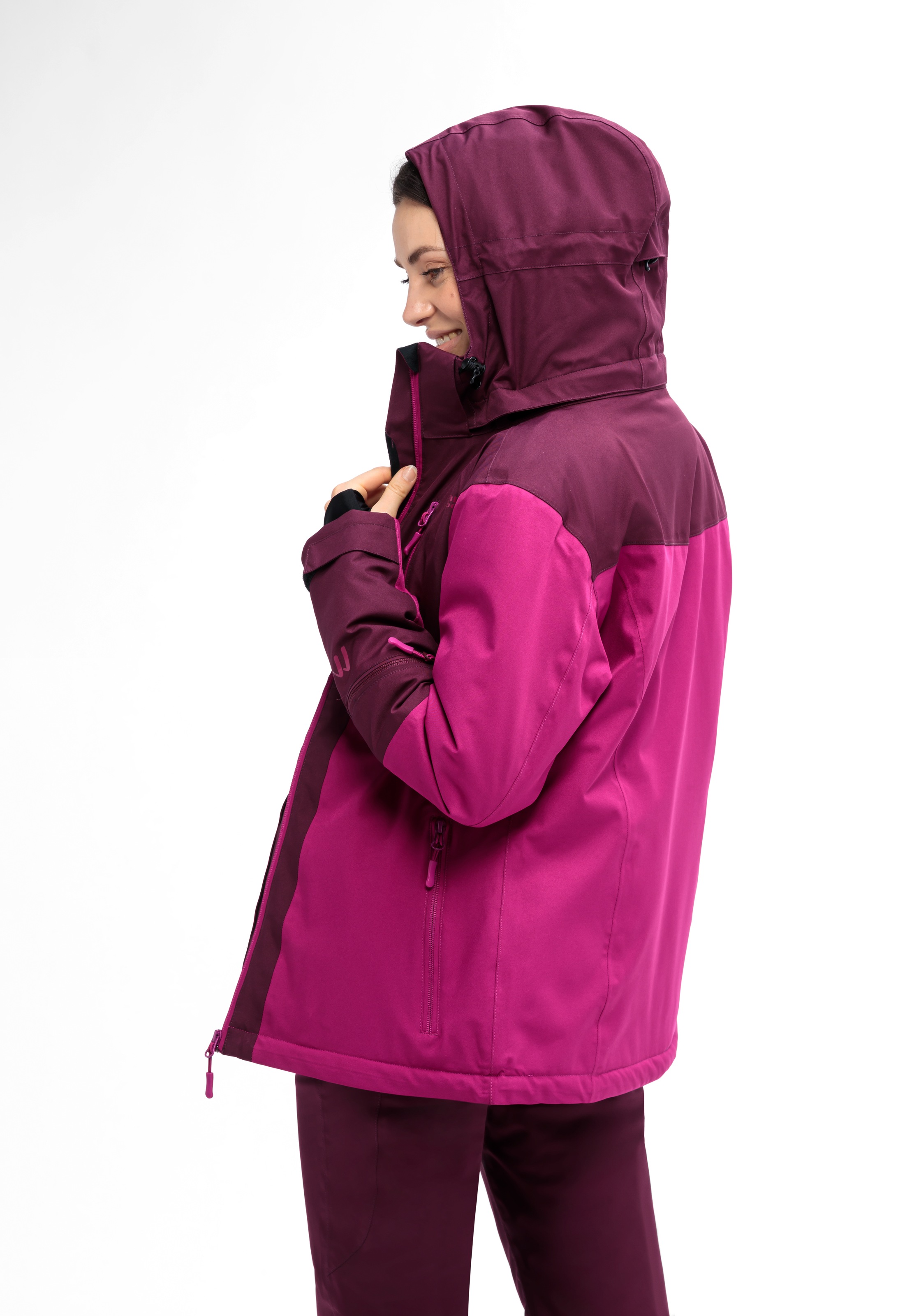 Maier Sports Skijacke »INA«, Damen Winterjacke, wasserdicht, 5 RV-Taschen und Kapuze, Regular fit