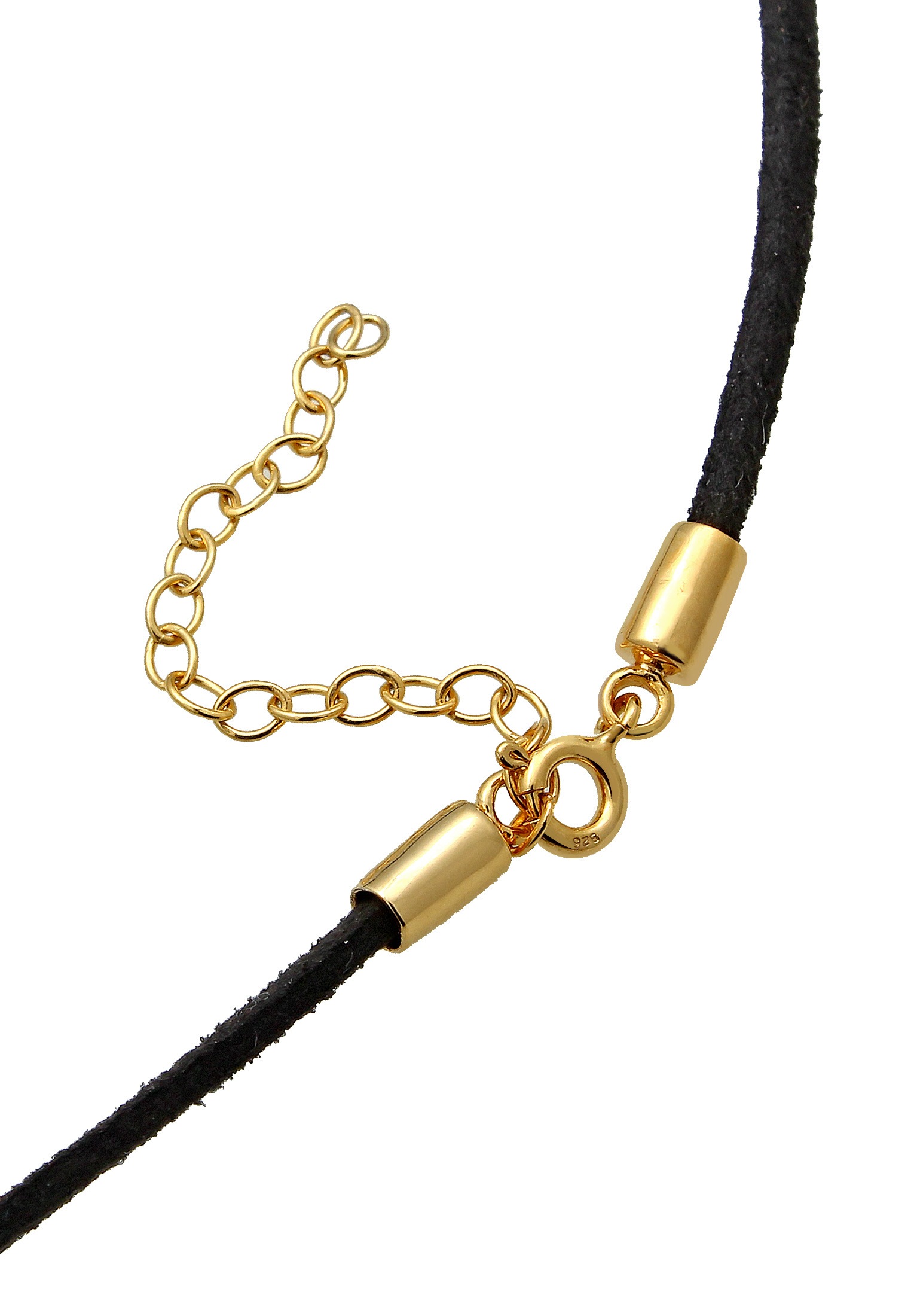 Elli Choker »Halskette Choker Velour Schwarz mit Anhänger Kugel Silber«
