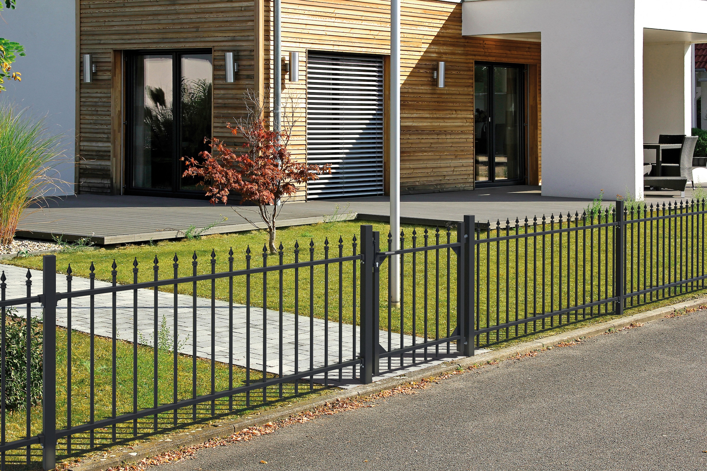 Alberts Metallzaun »Chaussee« Höhe: 100 und 120 cm, Gesamtlänge: 10 m, zum Aufschrauben