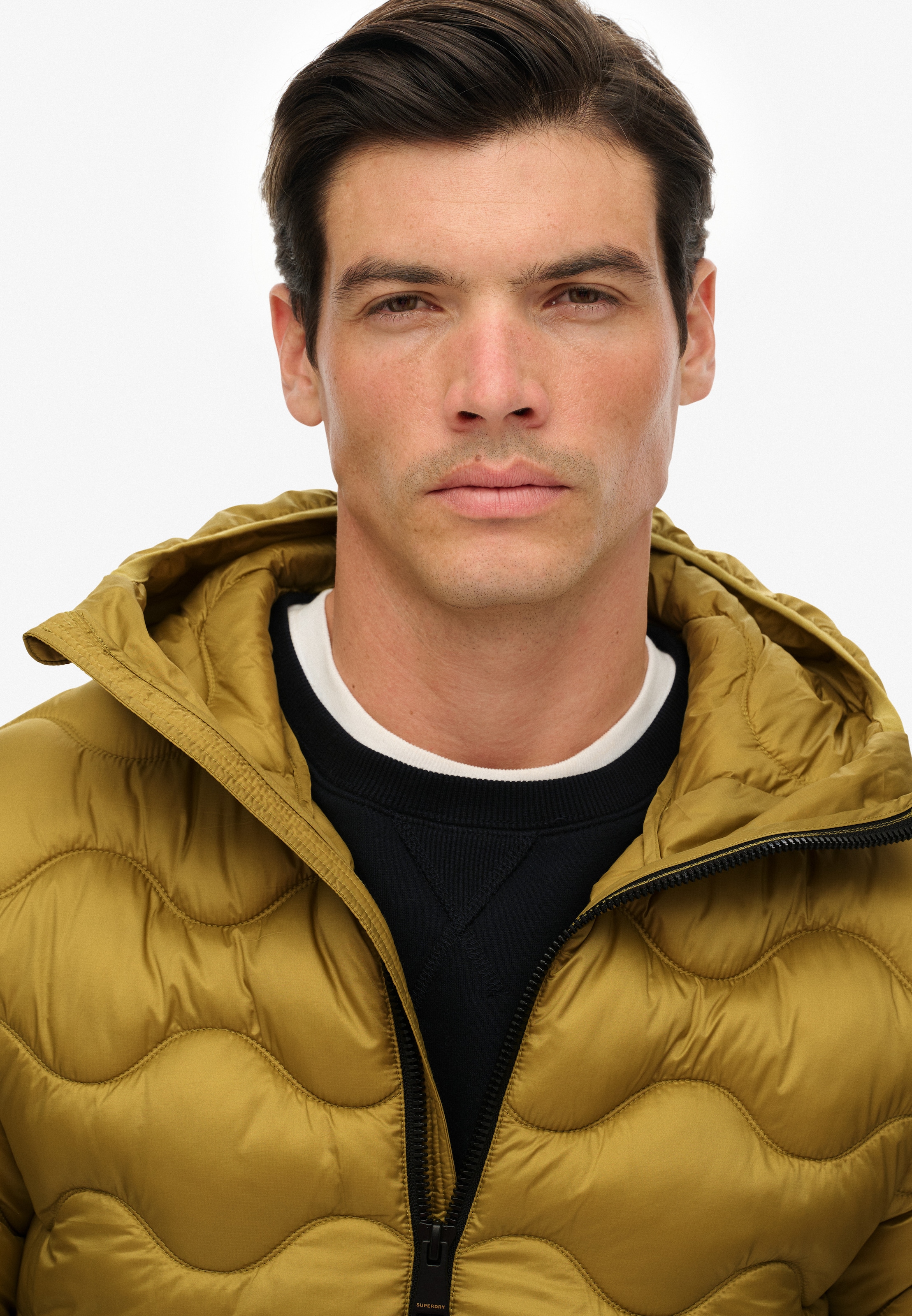 Superdry Steppjacke »HOODED QUILTED WAVE PADDED JKT« mit Kapuze