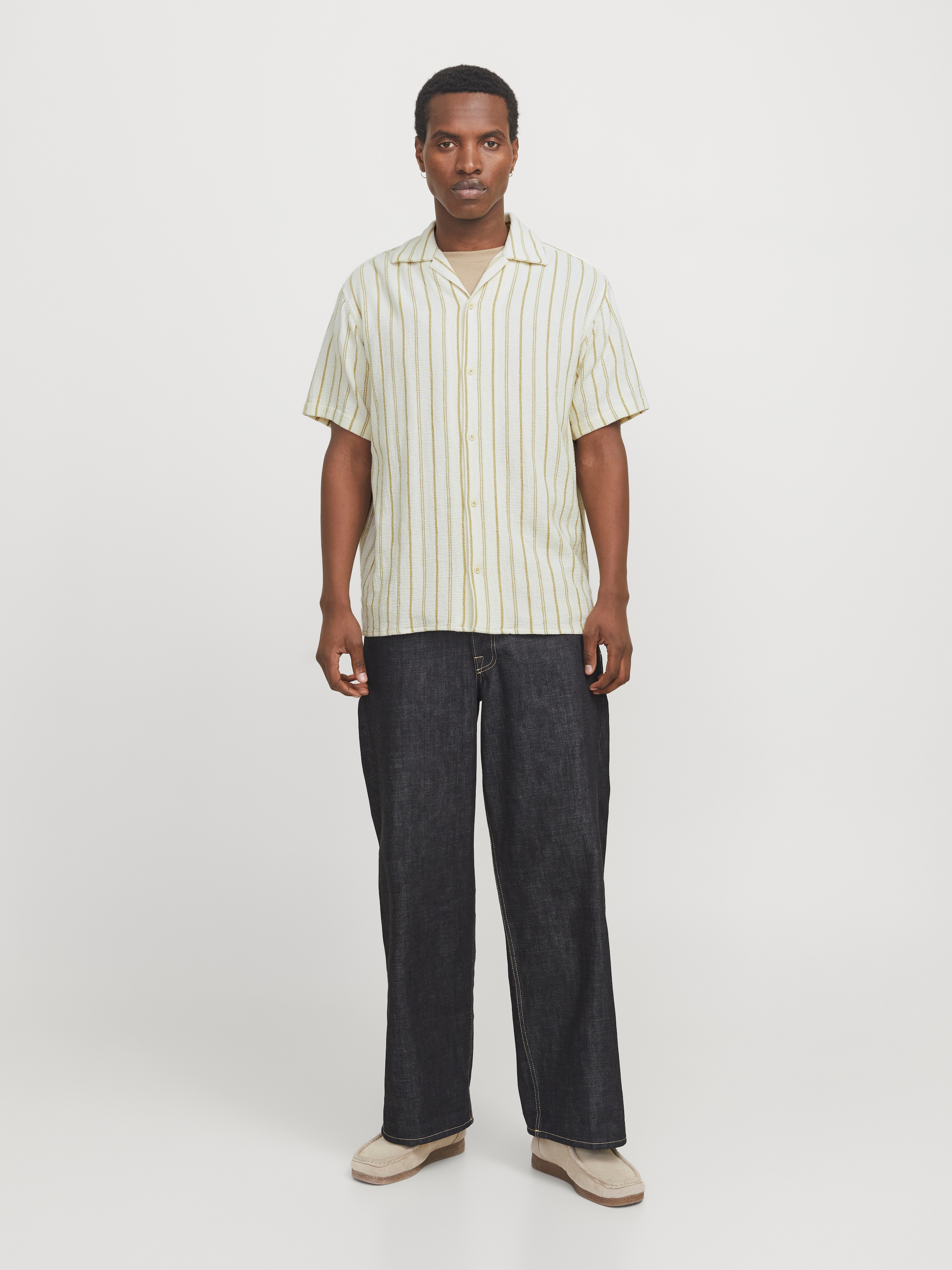 Jack & Jones Kurzarmhemd »JORCOBA STRIPE RESORT SHIRT SS SN«