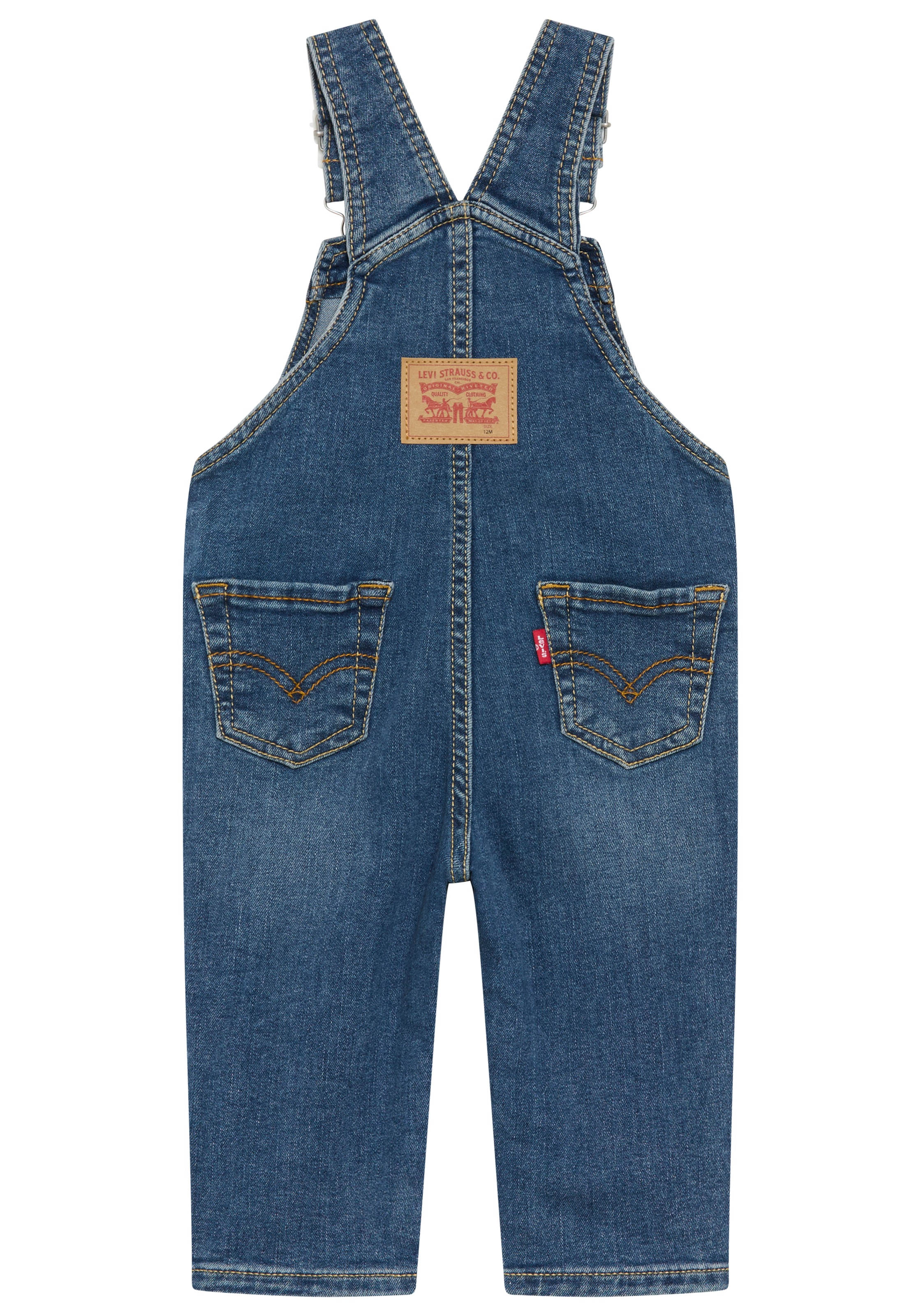 Levi's® Kids Jeanslatzhose »LVN DENIM OVERALL« wickelfreundliche Knopföffnung, Regular Fit