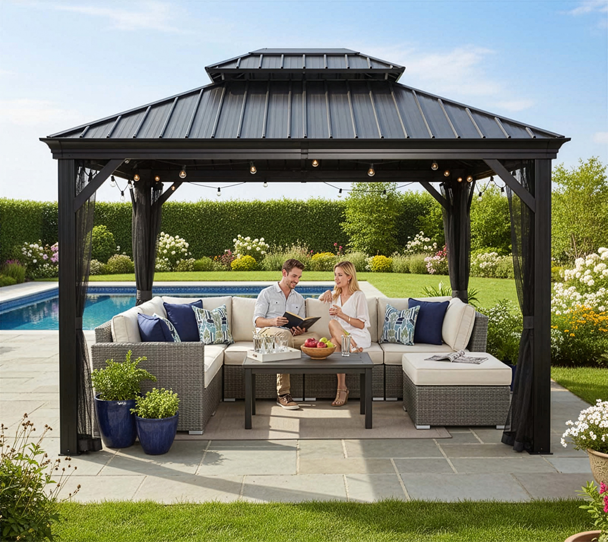 Sojag Pavillon »Messina 10x12« BxT: 298x363 cm