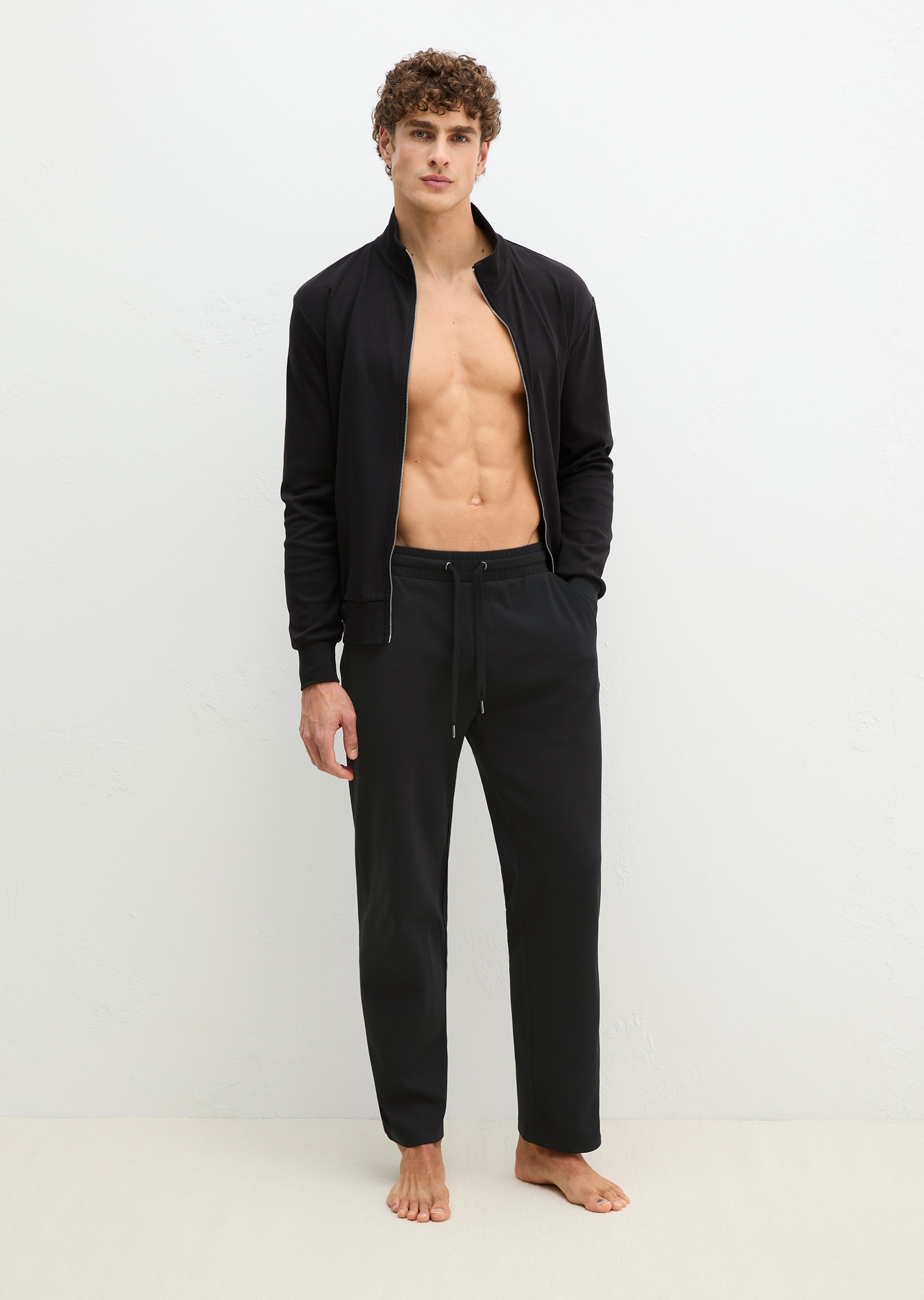 Marc O'Polo Loungehose »Mix N Match Interlock«  mit Gummizug und Bindeband