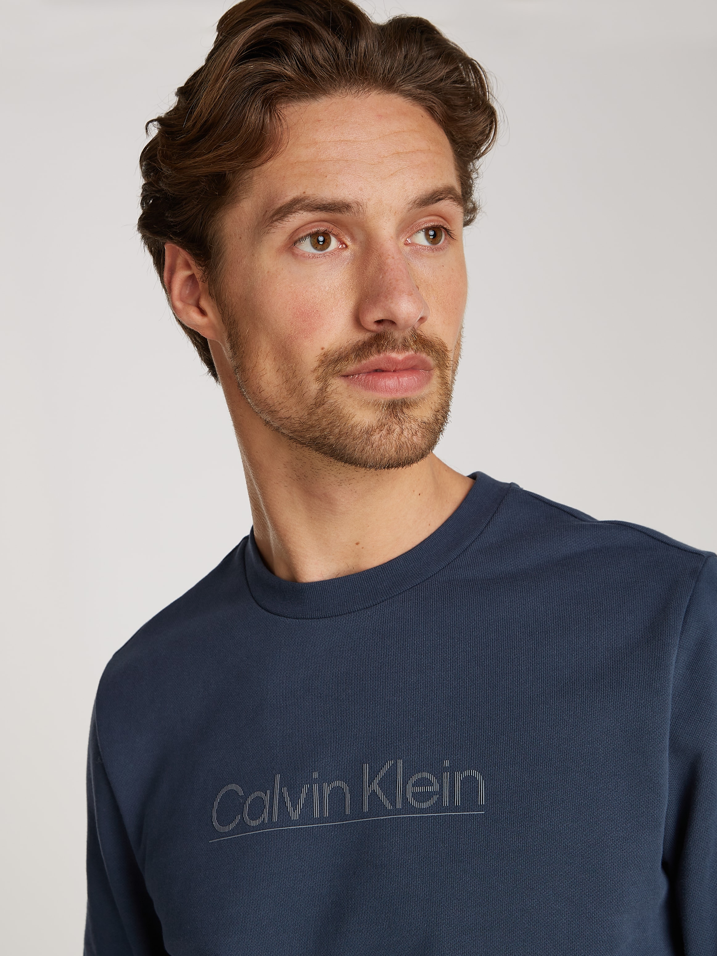 Calvin Klein Sweatshirt »RAISED LINE LOGO SWEATSHIRT«, mit Logoschriftzug