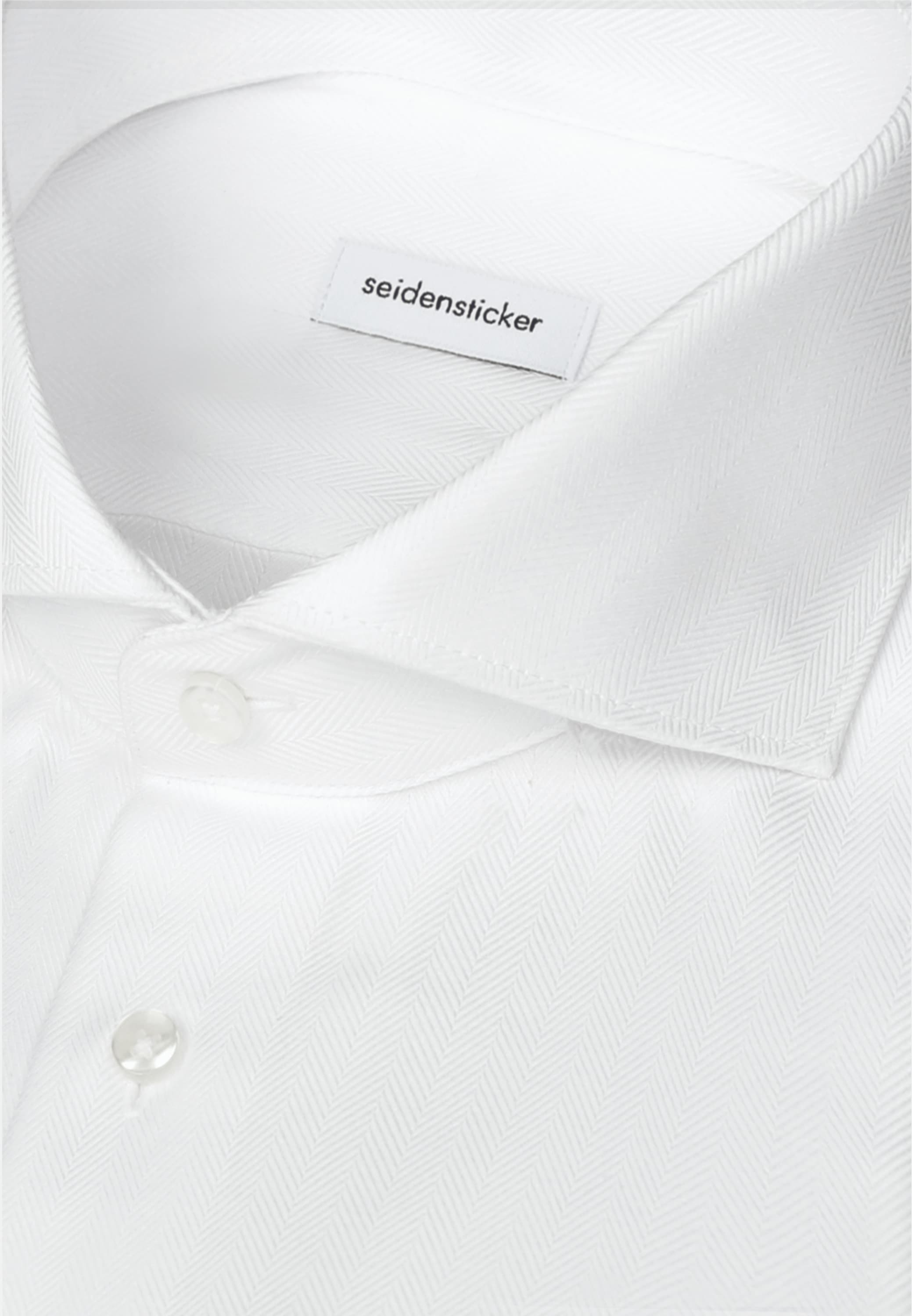 seidensticker Businesshemd »Schwarze Rose« Regular 1/1 Haifischkragen Fischgrat